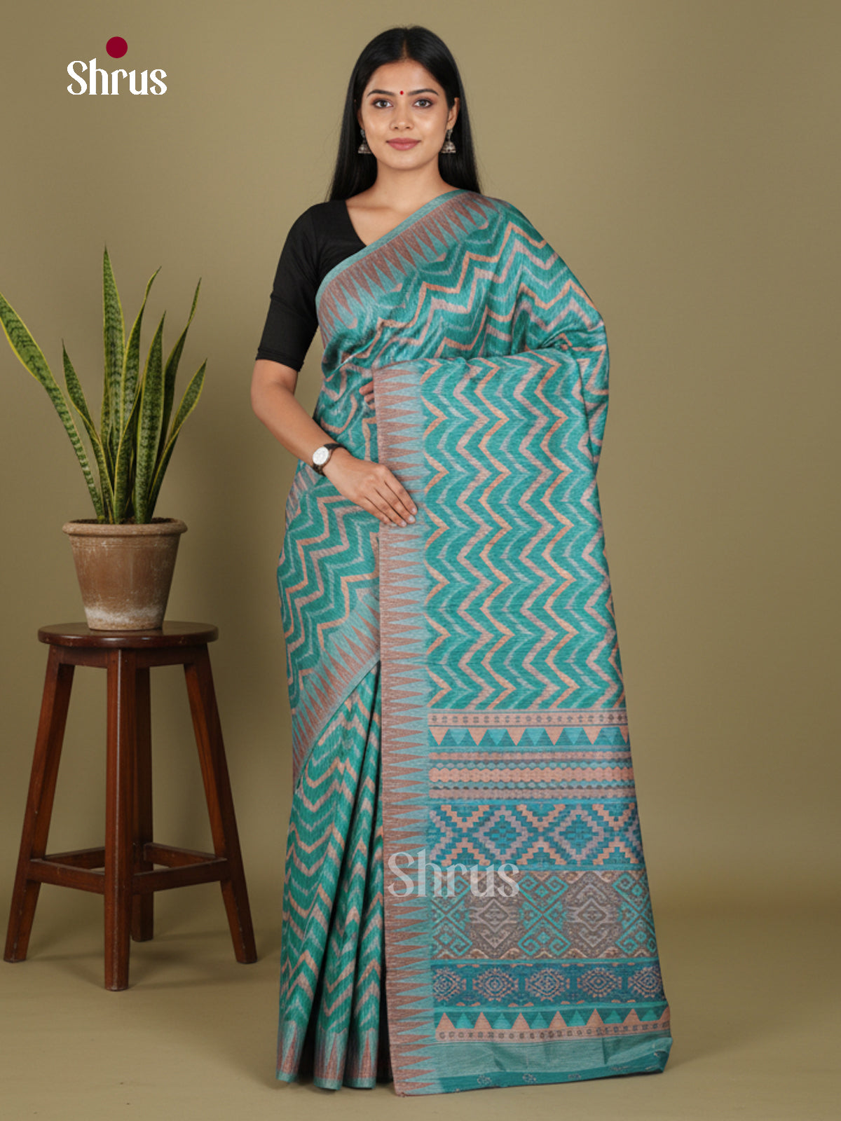 DJS08346 - Semi Chanderi Saree