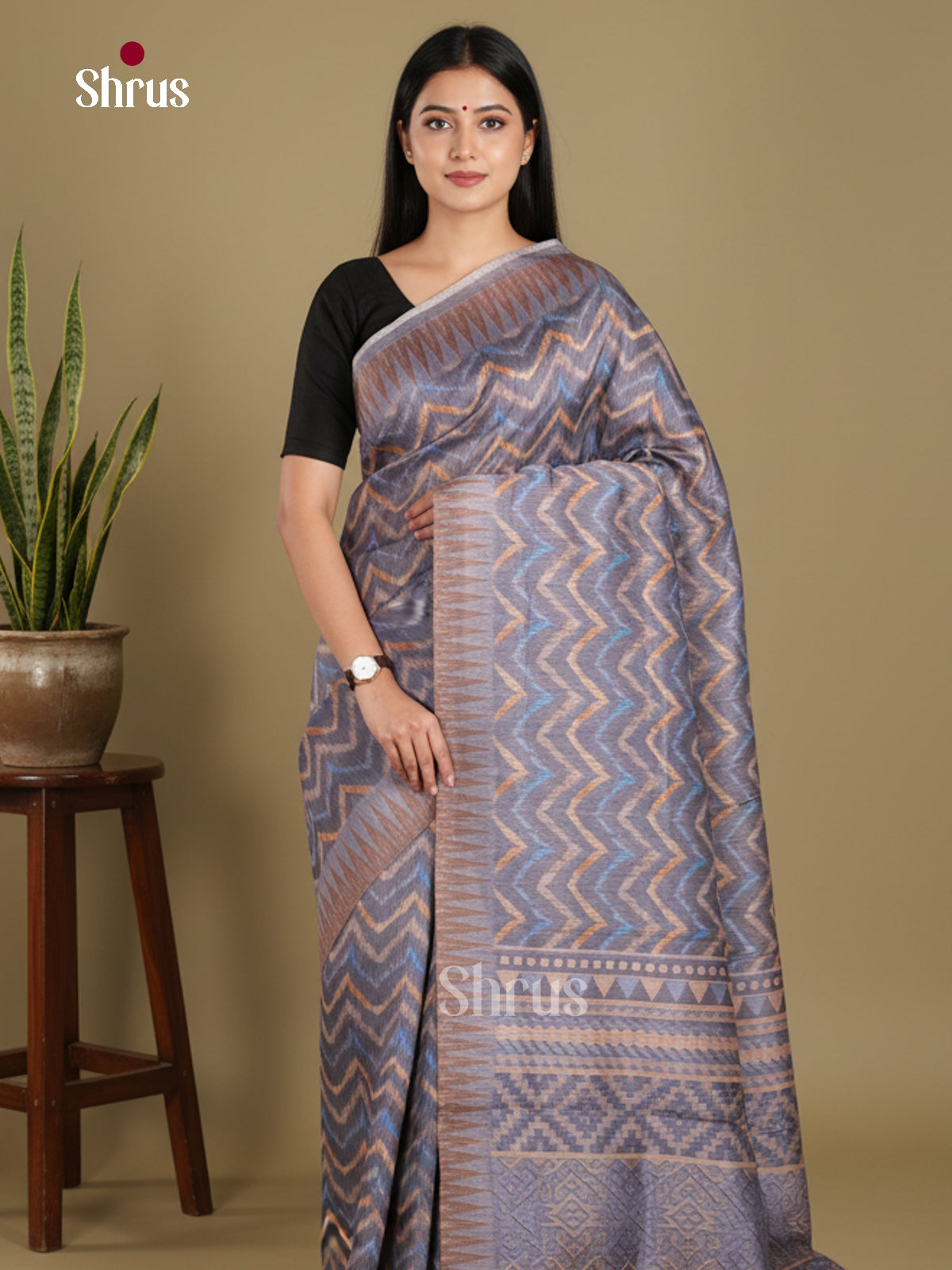 DJS08348 - Semi Chanderi Saree