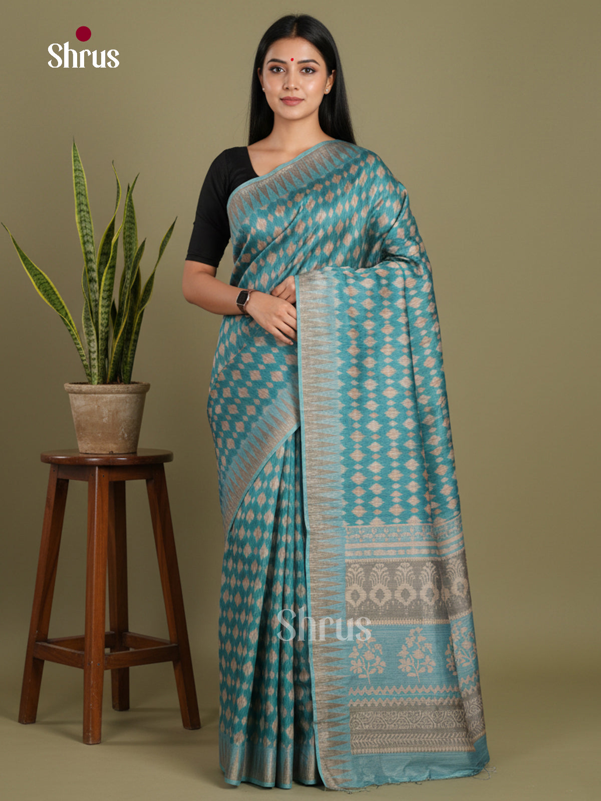 DJS08349 - Semi Chanderi Saree