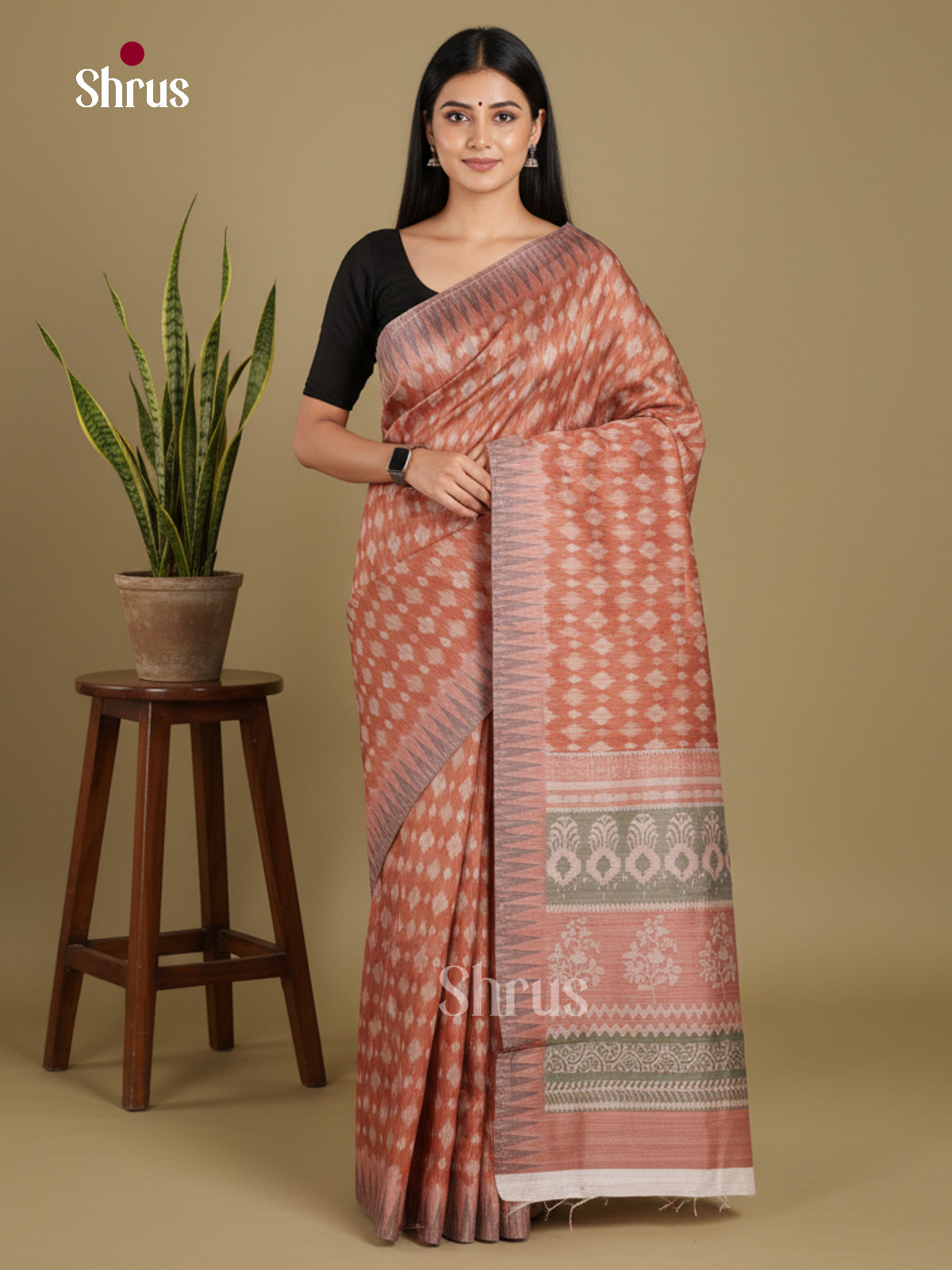 DJS08350 - Semi Chanderi Saree