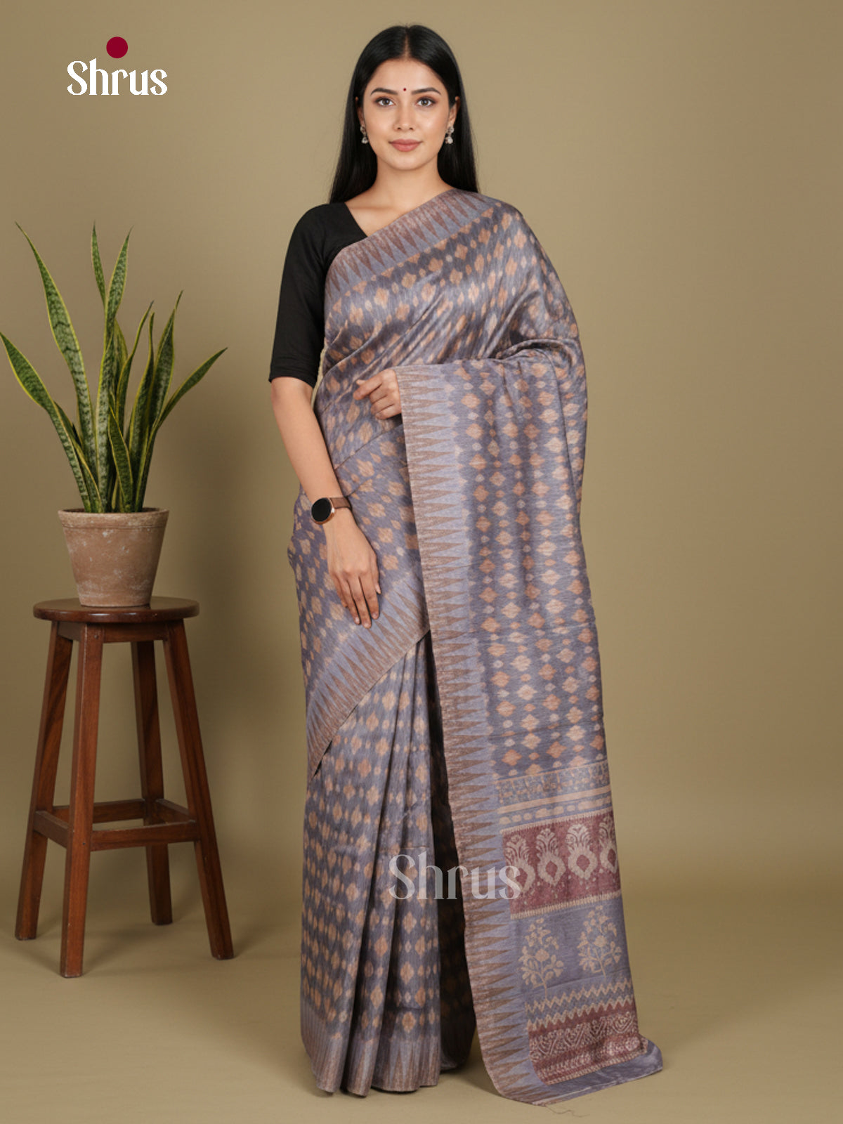 DJS08351 - Semi Chanderi Saree