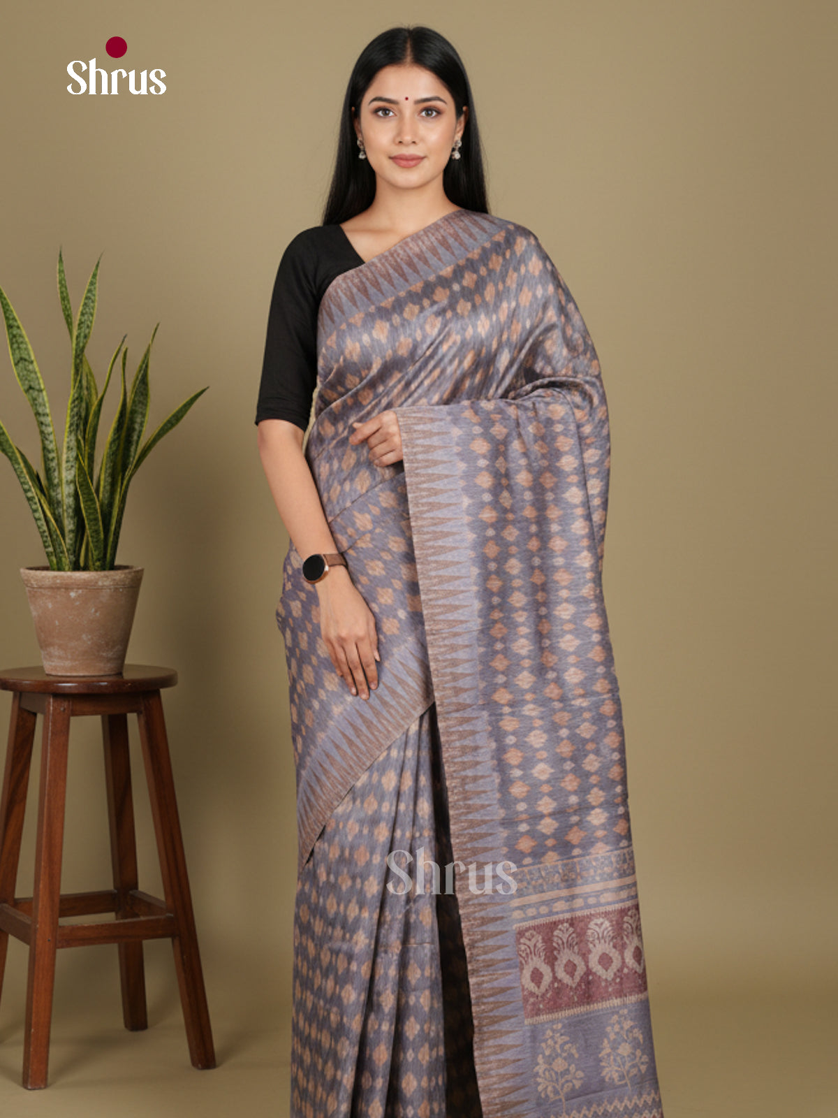 DJS08351 - Semi Chanderi Saree