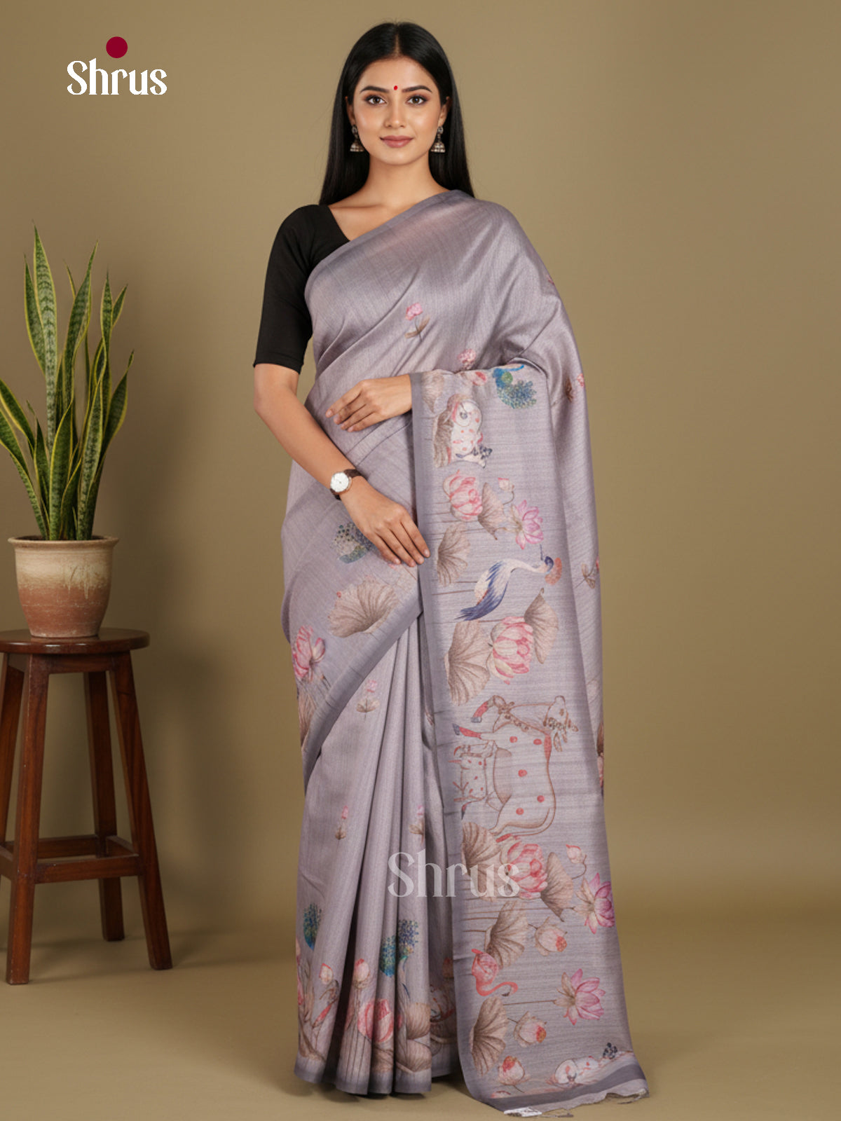 DJS08353 - Semi Chanderi Saree