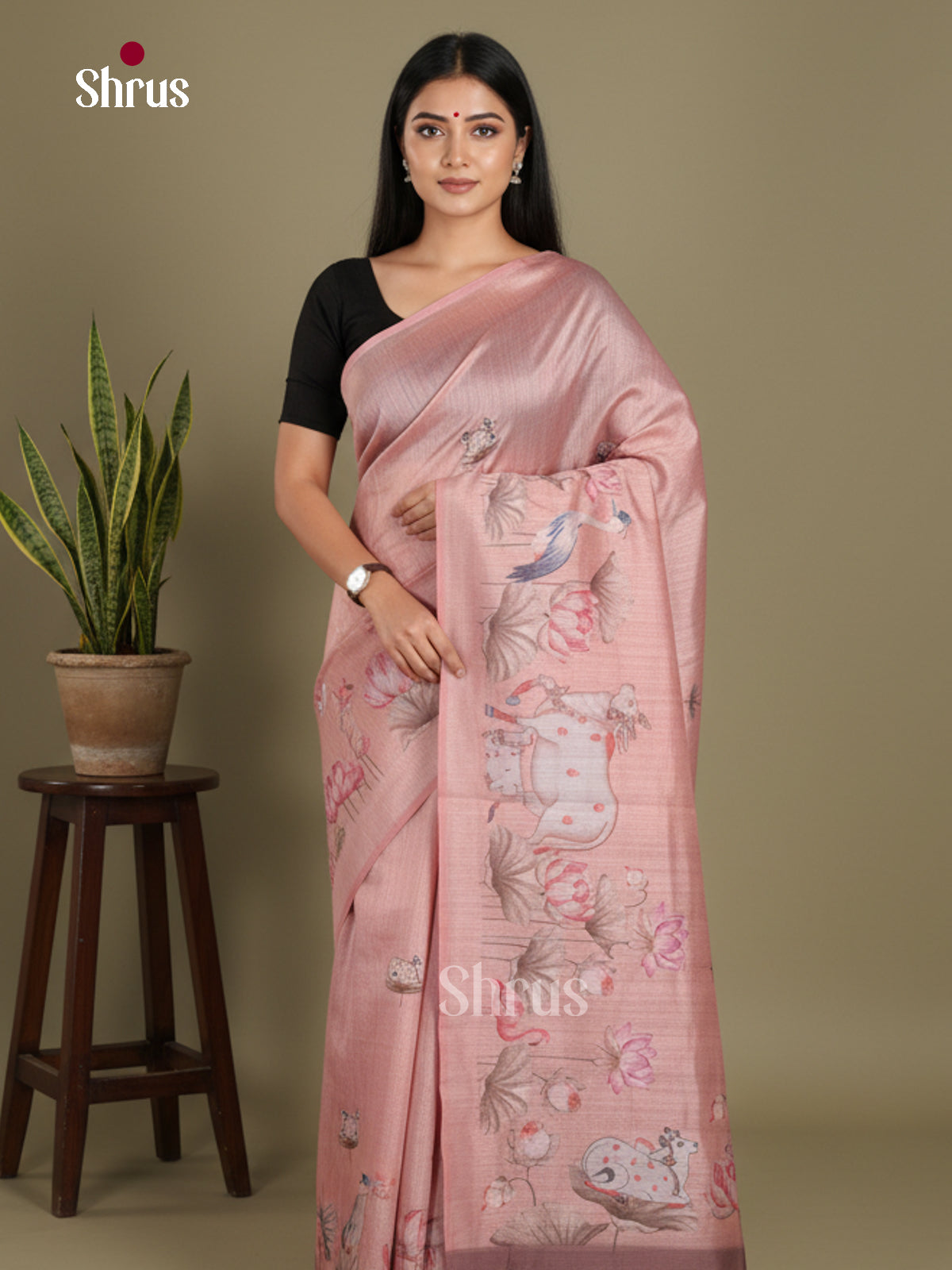 DJS08355 - Semi Chanderi Saree