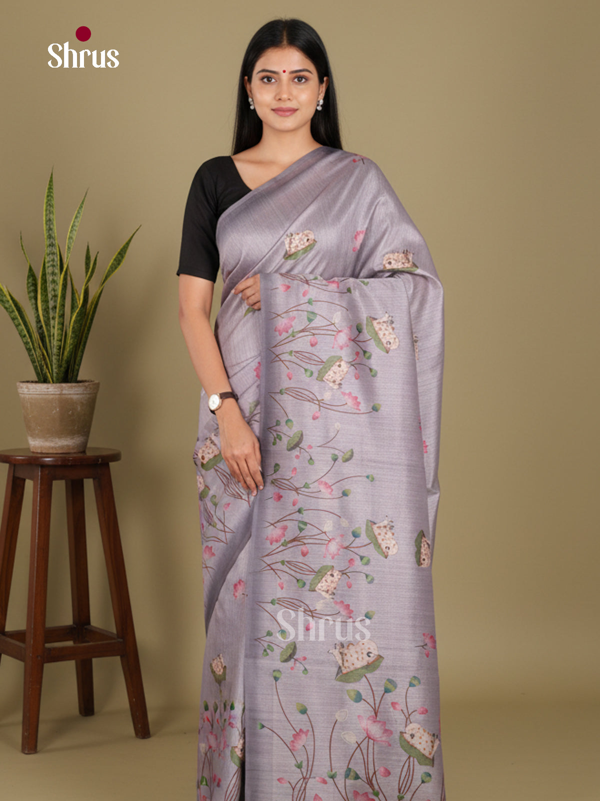DJS08357 - Semi Chanderi Saree