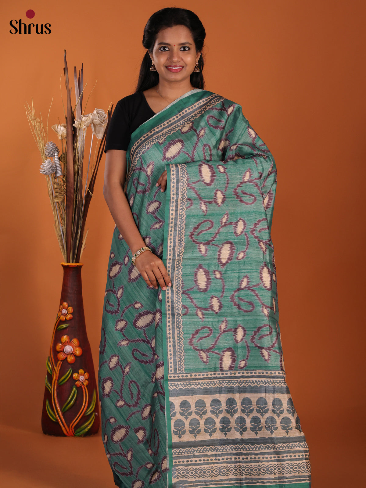 DJS08365 - Semi Chanderi Saree