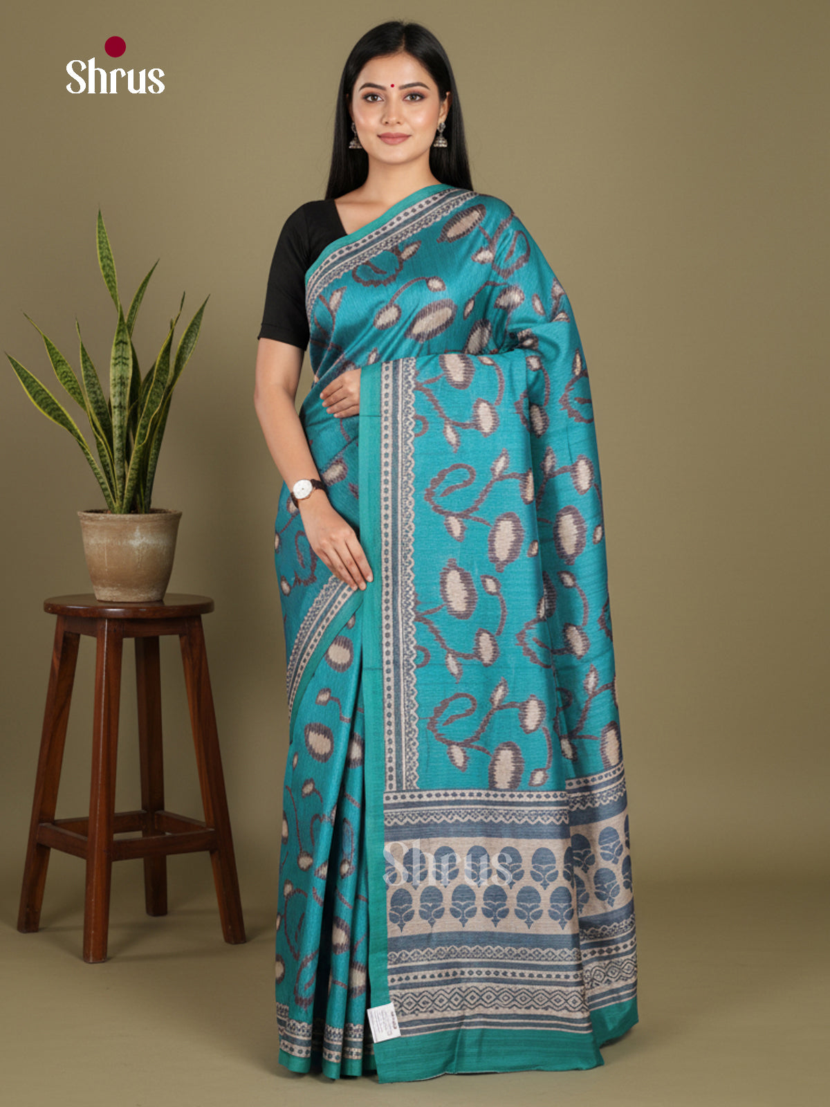 DJS08367 - Semi Chanderi Saree
