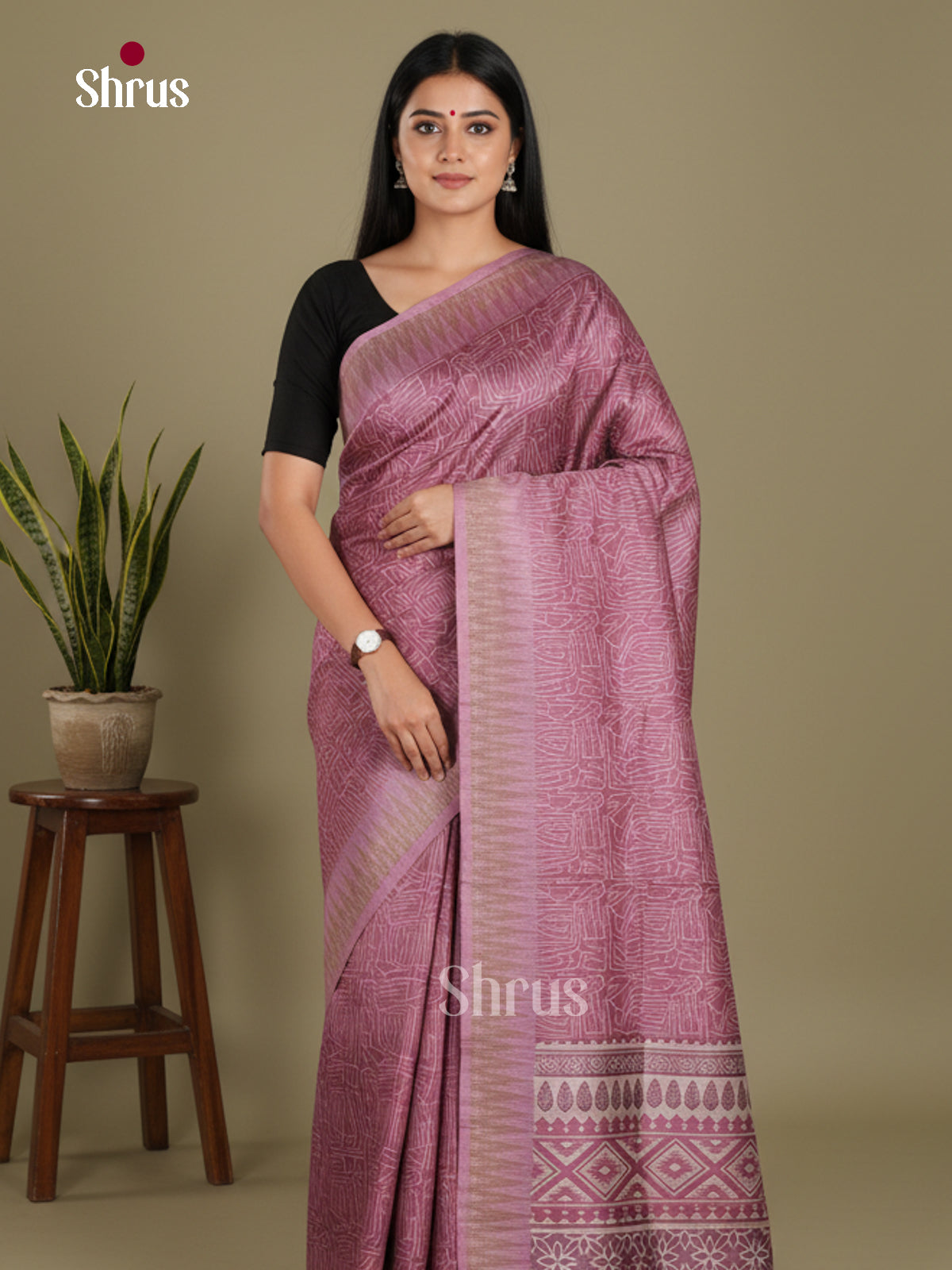 DJS08369 - Semi Chanderi Saree
