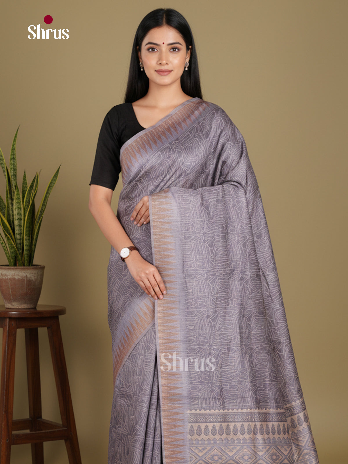 DJS08370 - Semi Chanderi Saree