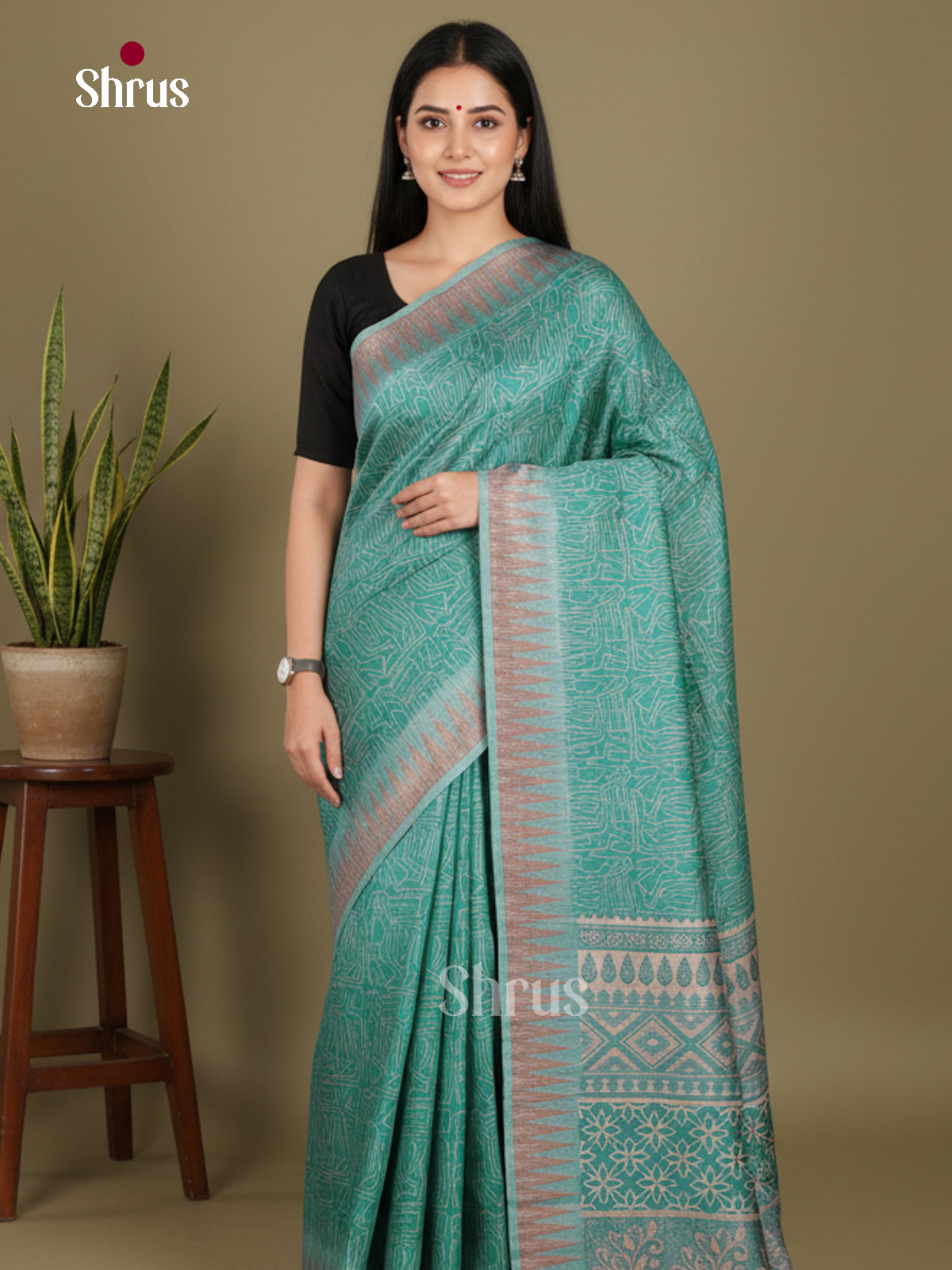 DJS08372 - Semi Chanderi Saree