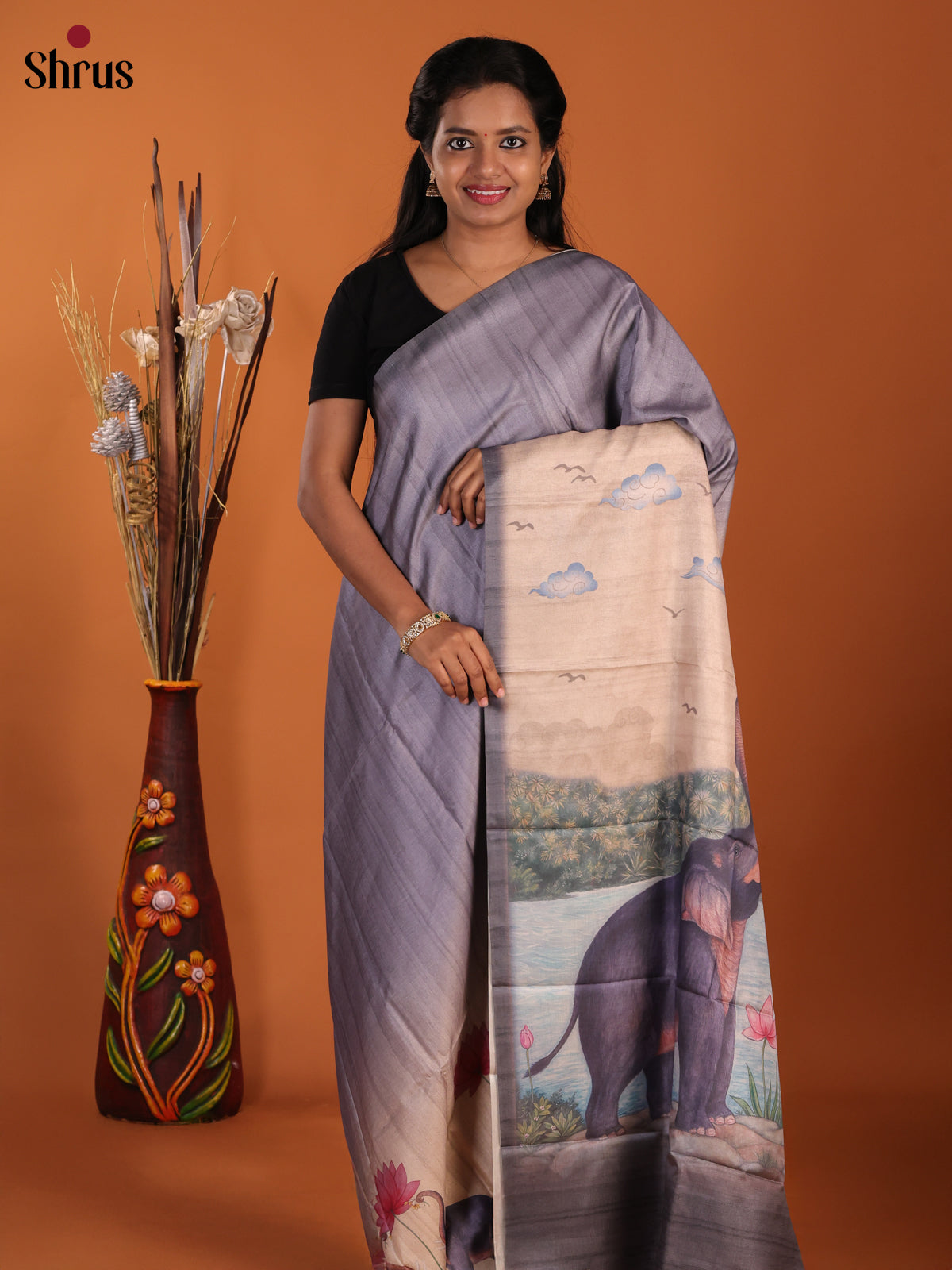DJS08464 - Butter silk Saree