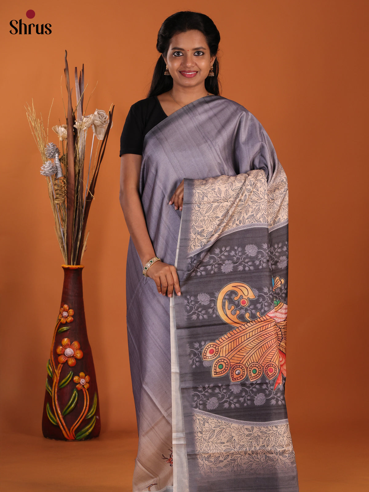 DJS08470 - Butter silk Saree