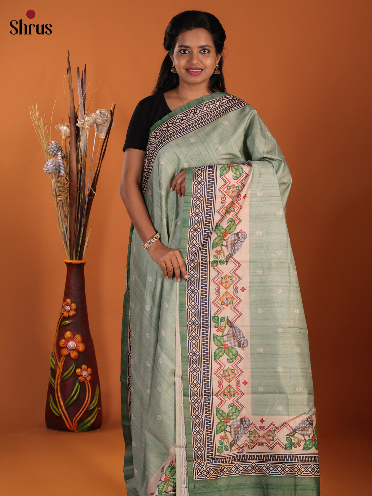 DJS08474 - Butter silk Saree