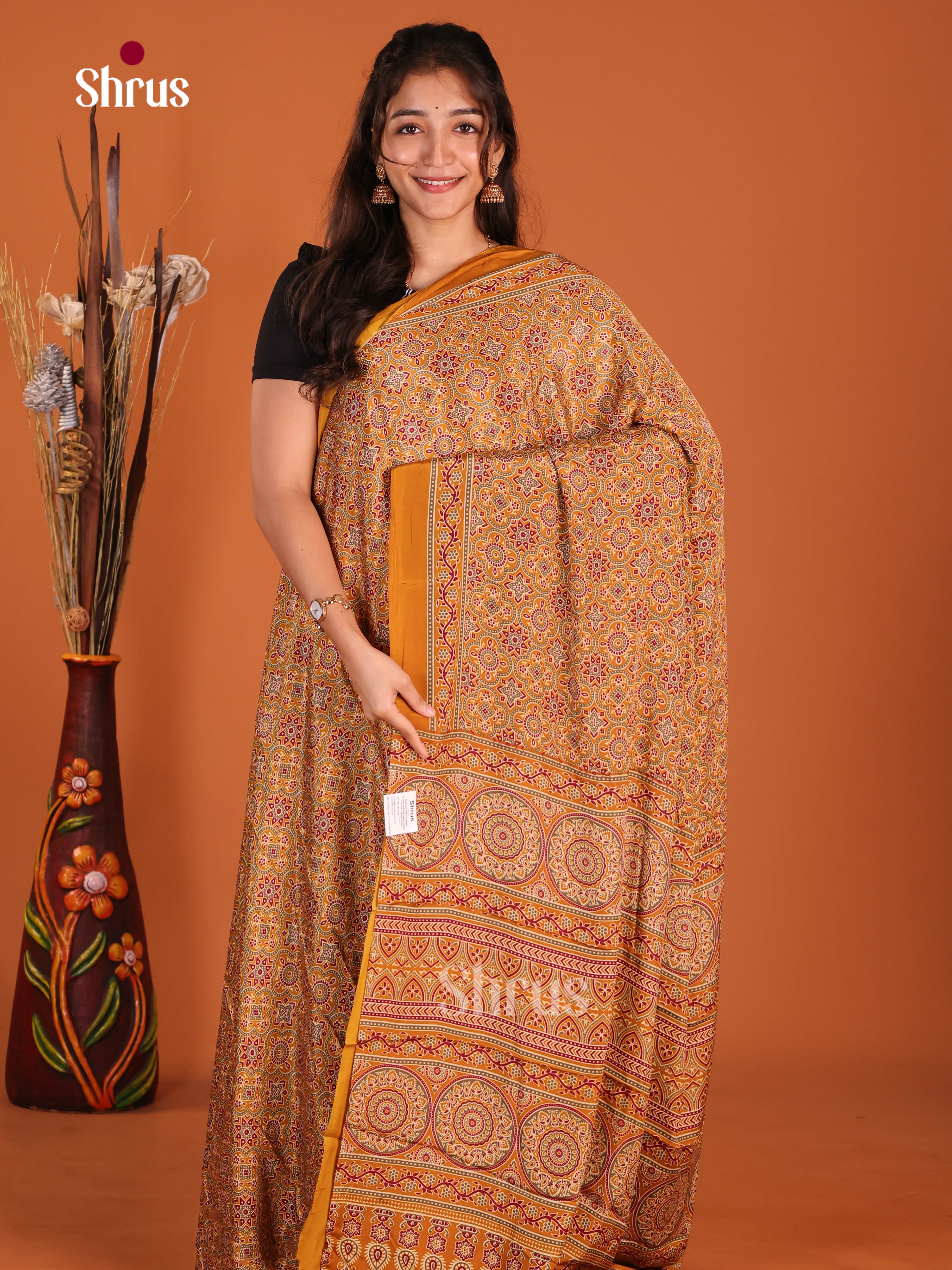 Mustard - Art Modal Saree