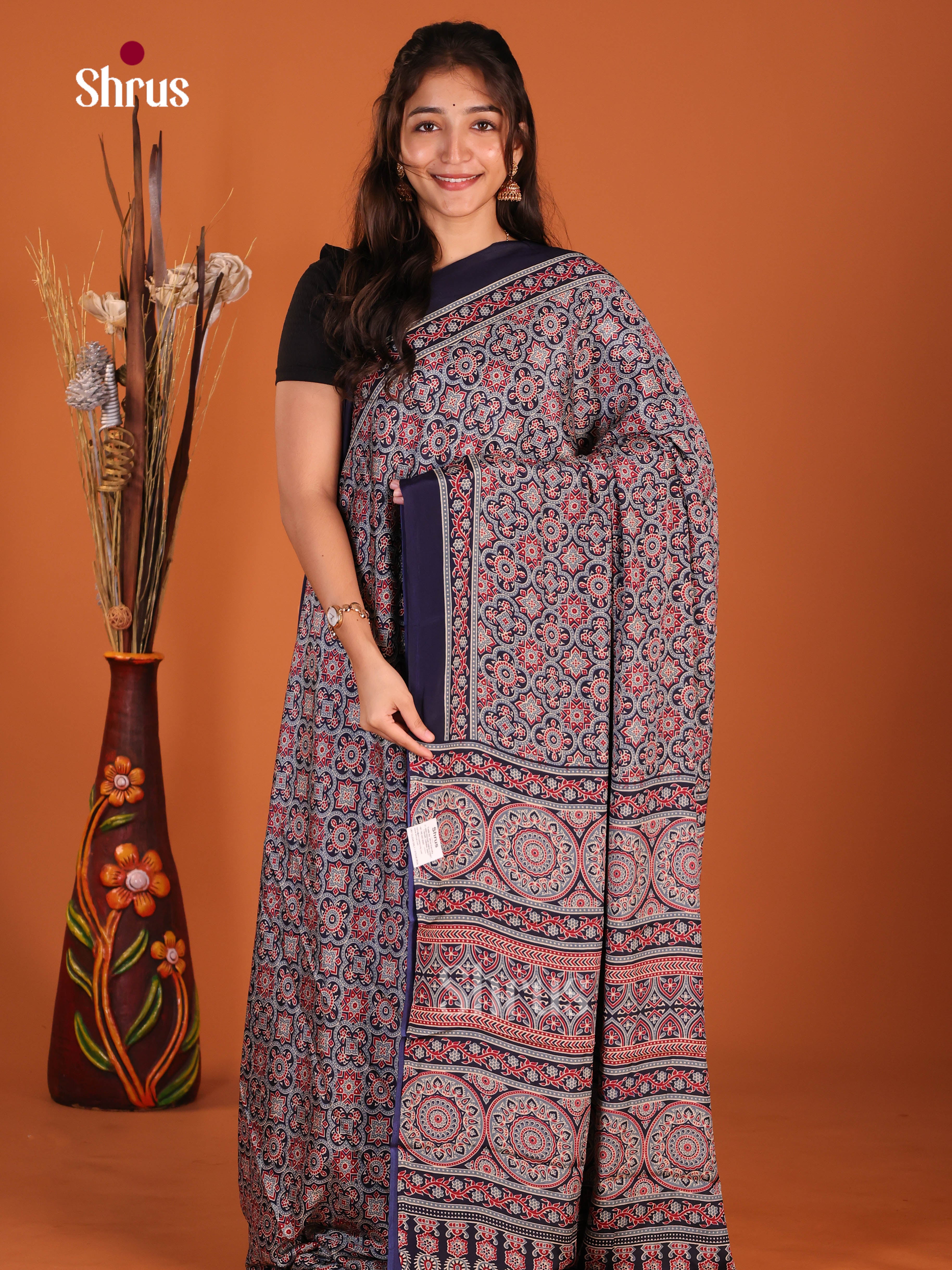 Blue- Art Modal Saree