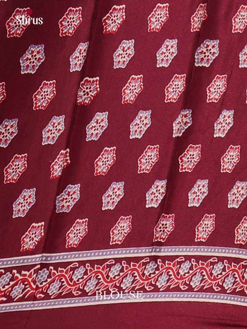 Maroon- Art Modal Saree