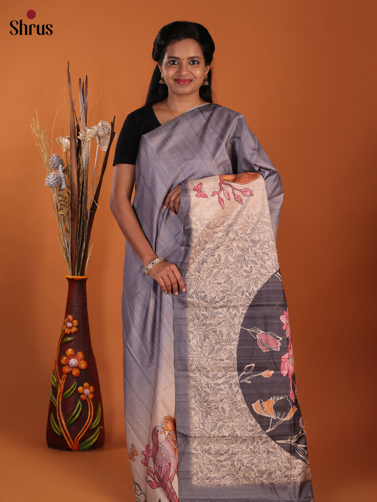 DJS09038 - Butter silk Saree