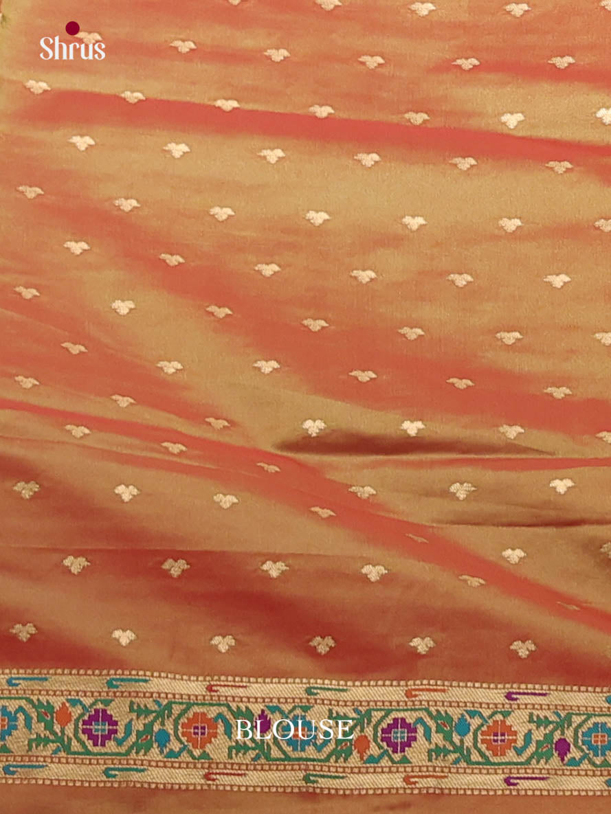 Pink & Brick - Semi Softsilk Saree