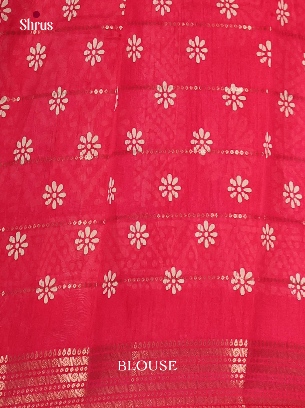 Pink - Semi Crepe Saree
