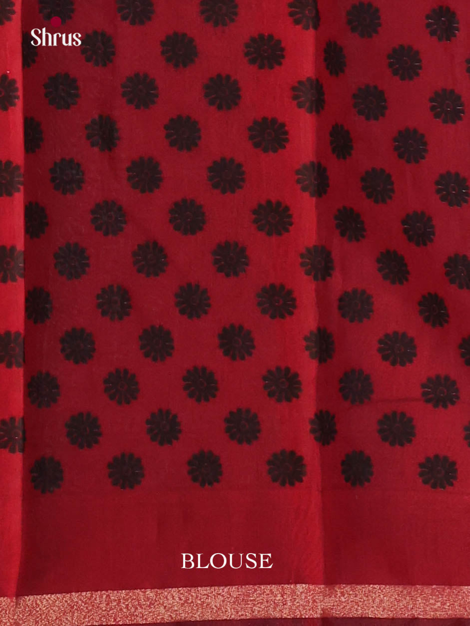 Black & Red - Art Modal Saree