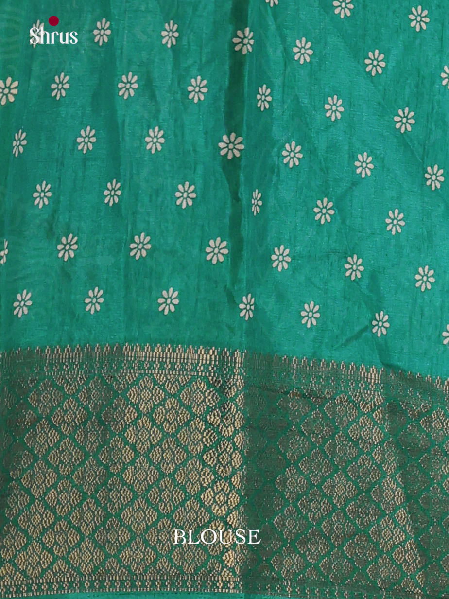 Green - Semi Crepe Saree