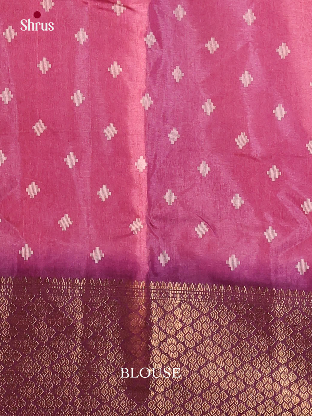 Pink & Purple - Semi Crepe Saree