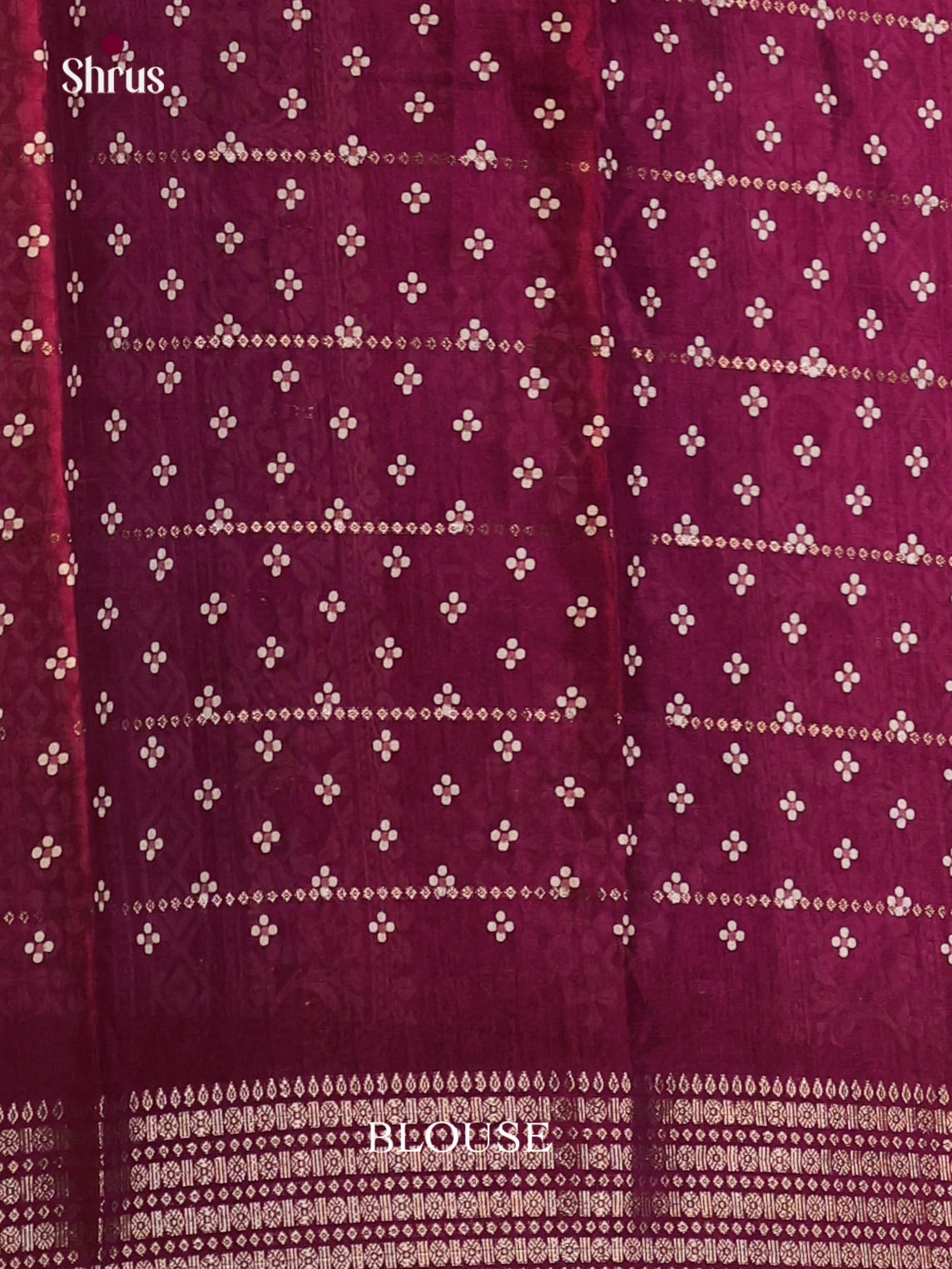 Wine- Semi Crepe Saree - Shop on Shrus.com