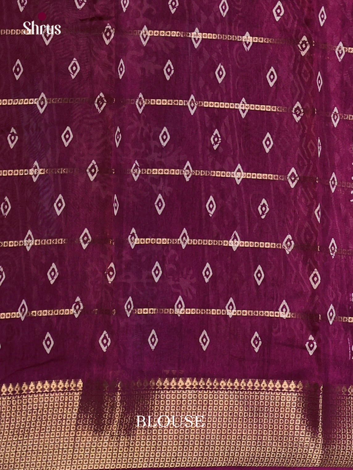 Wine - Semi Crepe Saree - Shop on Shrus.com