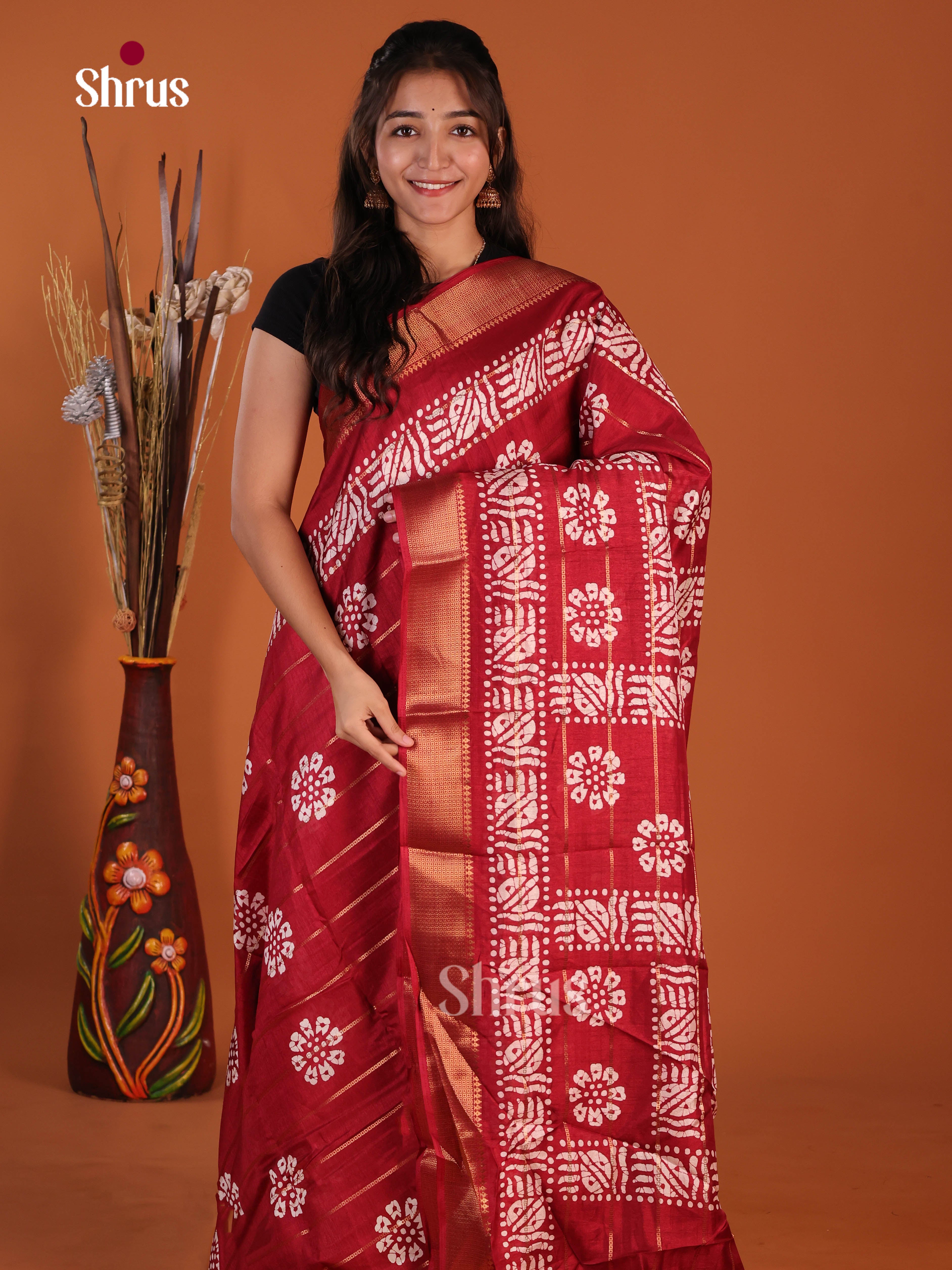DJS09199 - Semi Crepe Saree