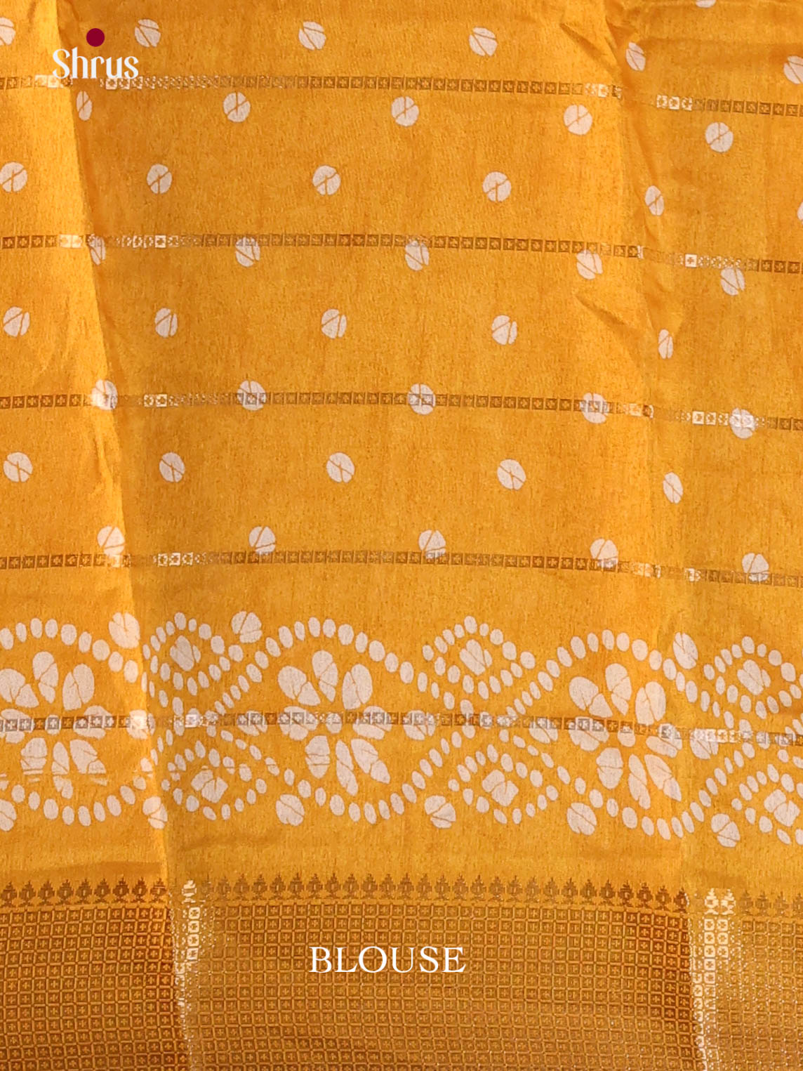 Mustard- Semi Crepe Saree