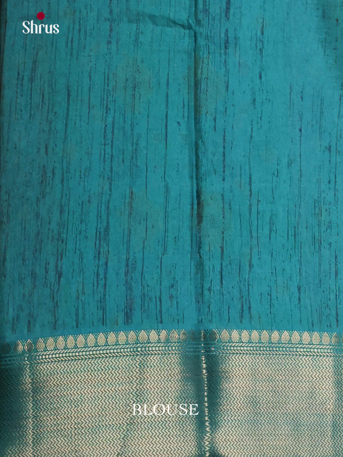 Blue & Teal - Semi Crepe Saree