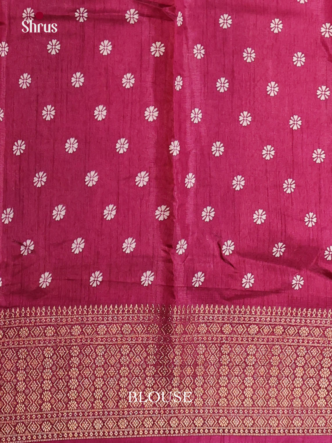 Maroon - Semi Crepe Saree