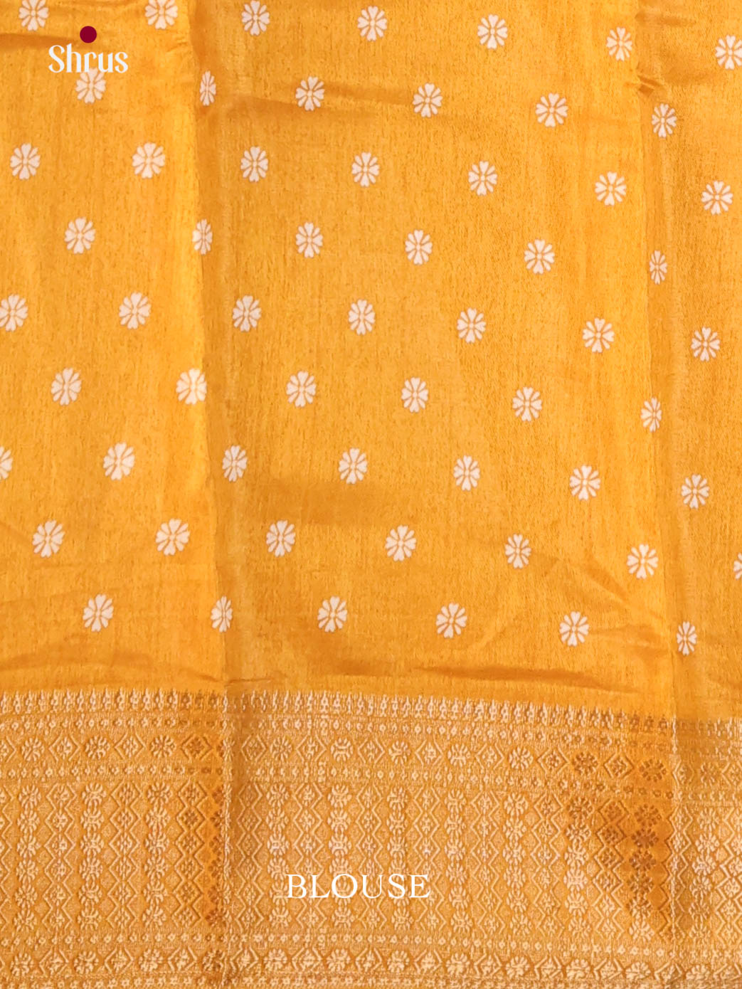 Mustard - Semi Crepe Saree - Shop on Shrus.com