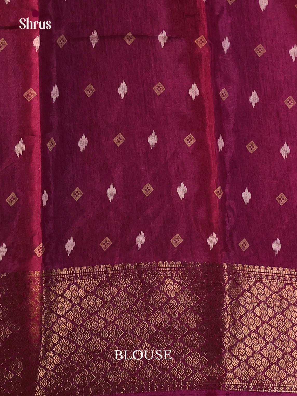 Wine- Semi Crepe Saree