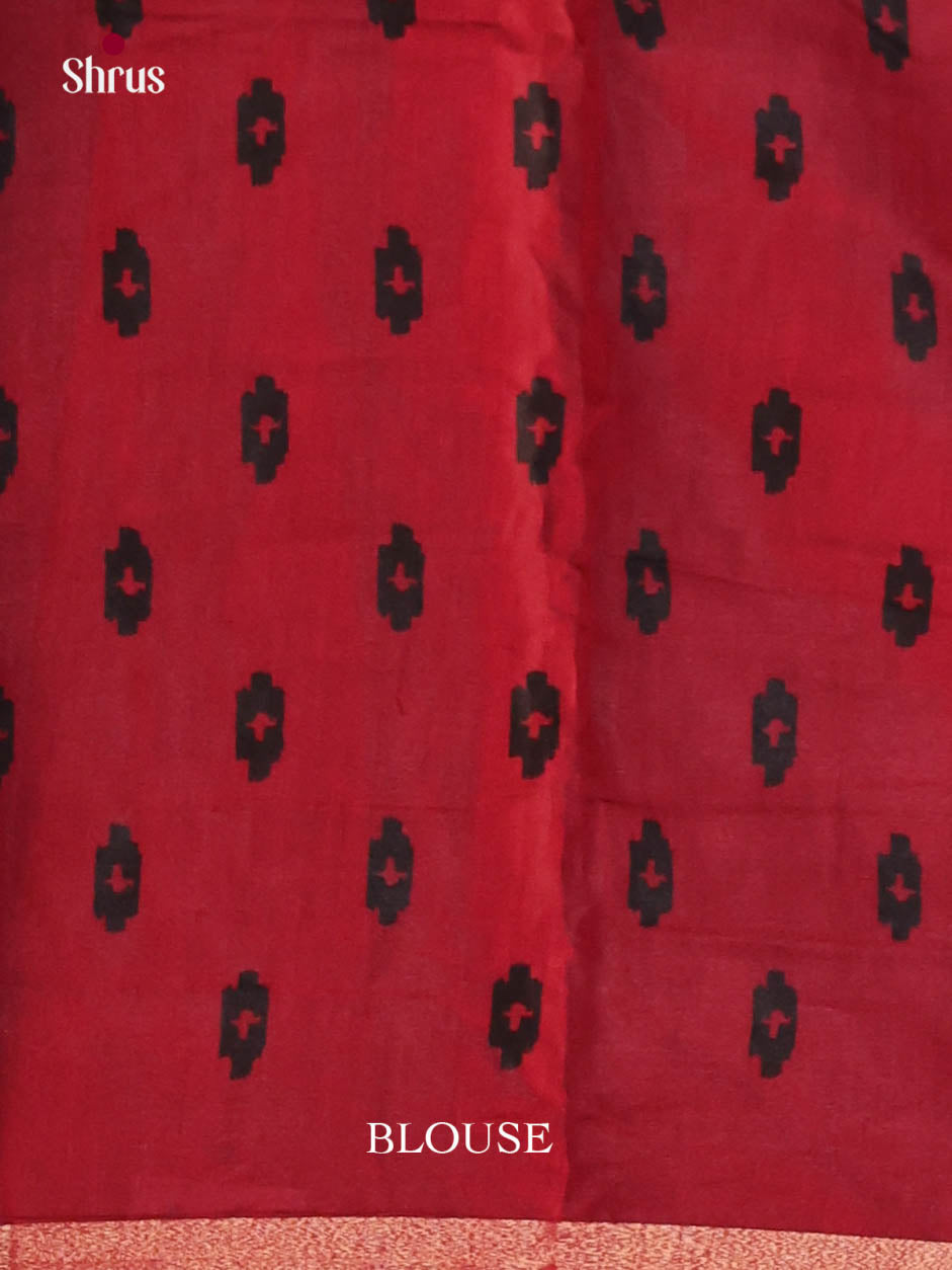 Black & Red - Art Modal Saree