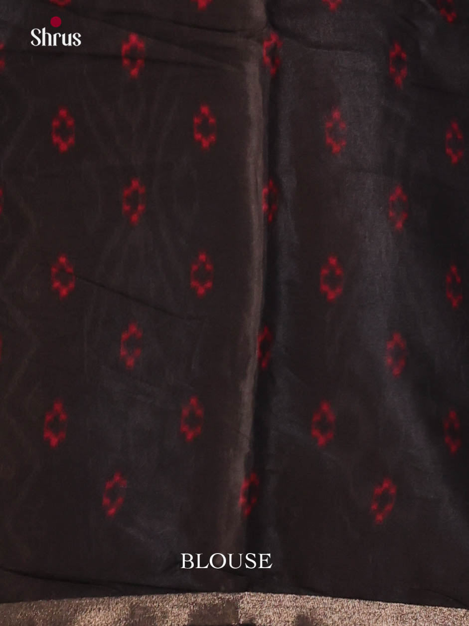 Red & Black- Art Modal Saree - Shop on Shrus.com
