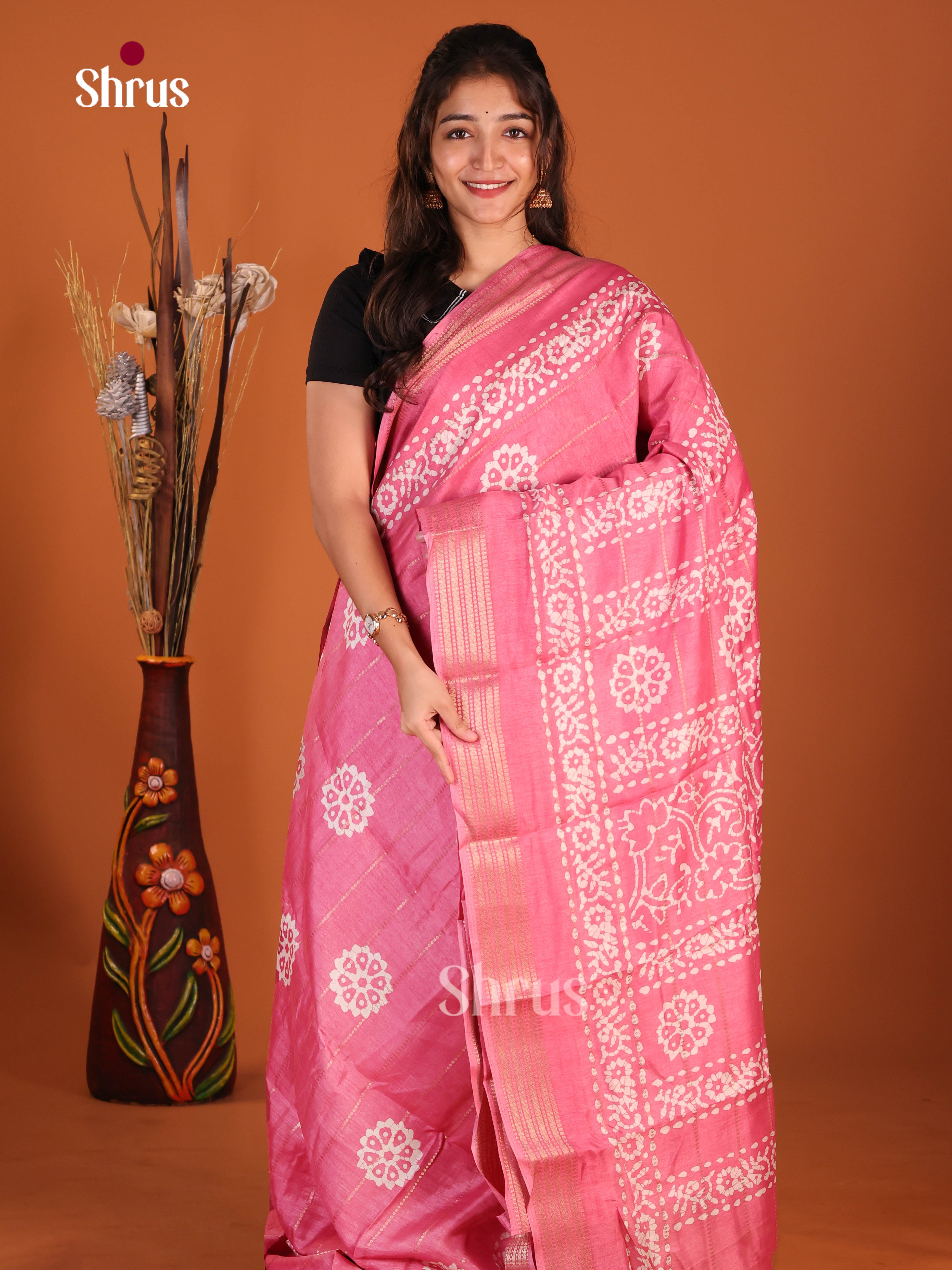 DJS10023 - Semi Crepe Saree - Shop on Shrus.com