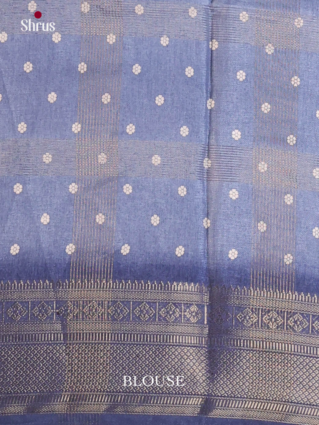 Blue- Semi Crepe Saree