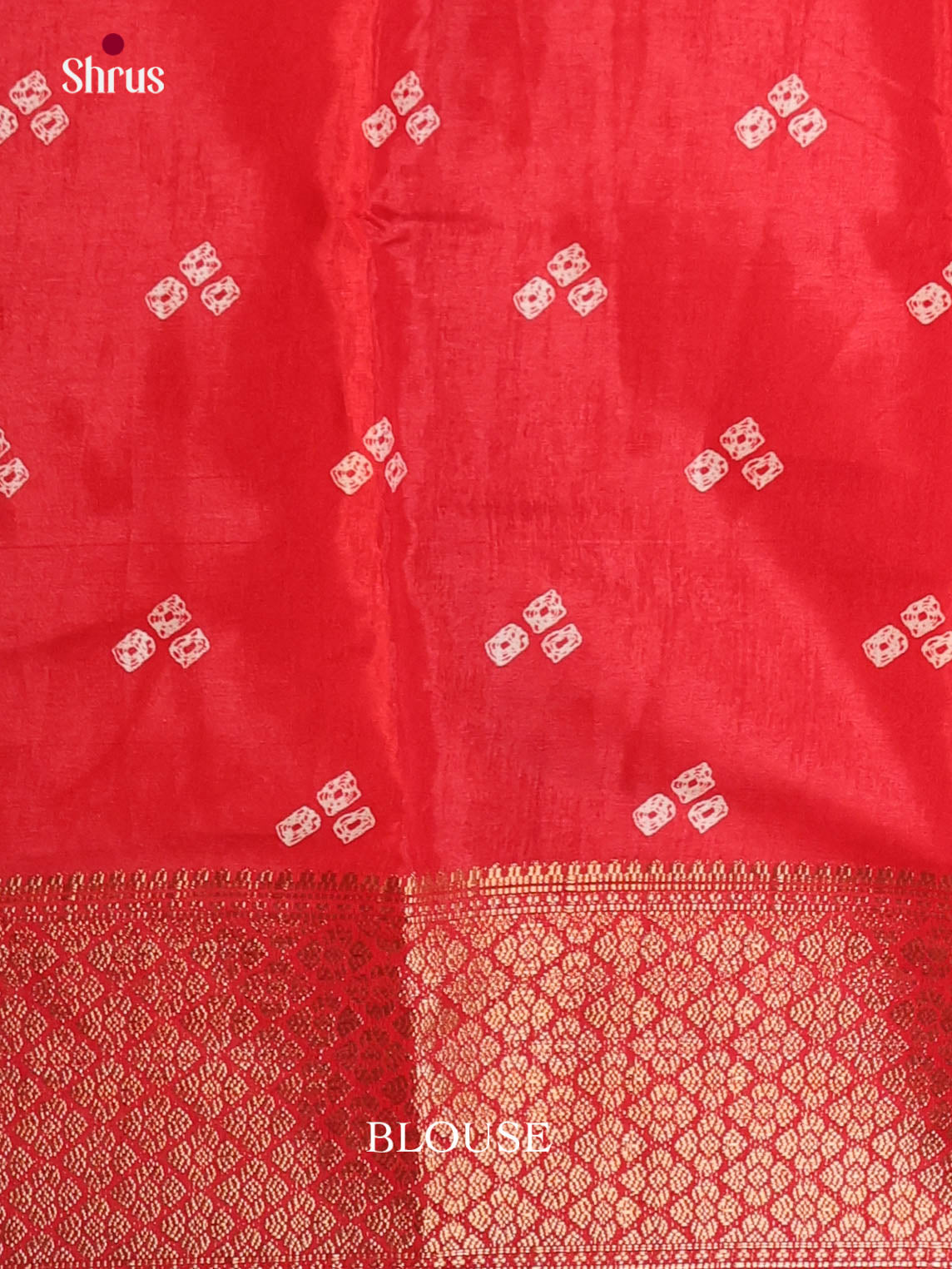 Red - Semi Crepe Saree - Shop on Shrus.com