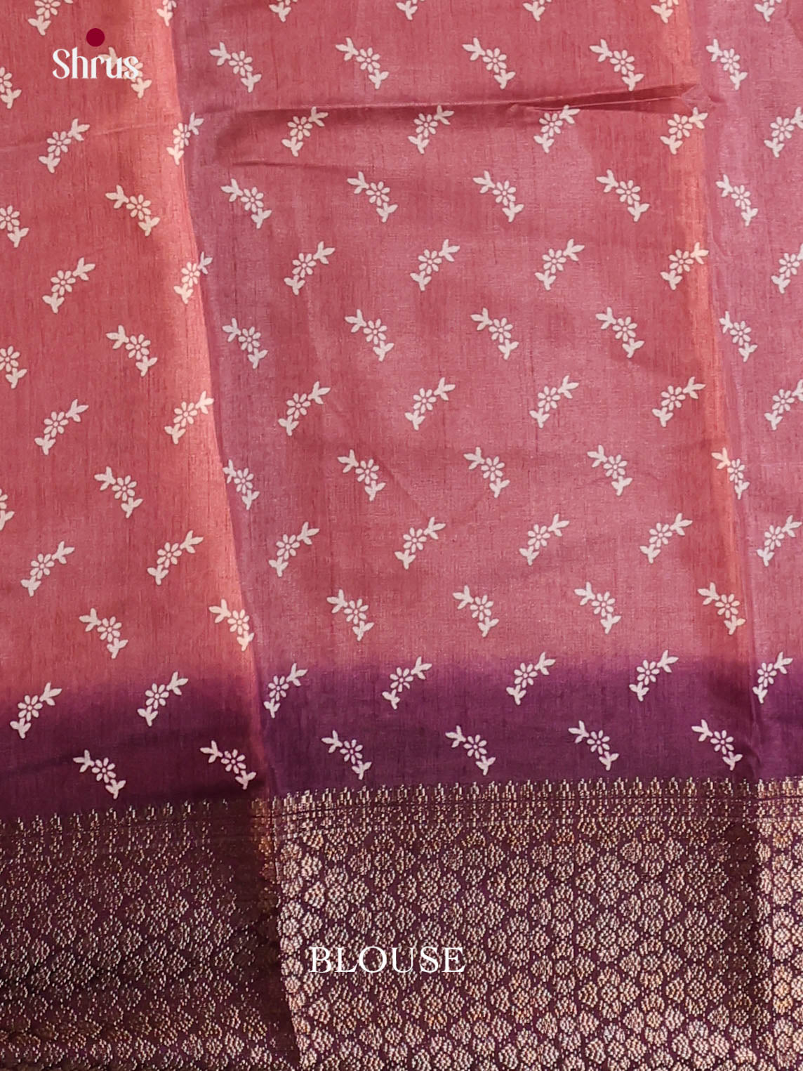 Onion Pink & Purple - Semi Crepe Saree - Shop on Shrus.com
