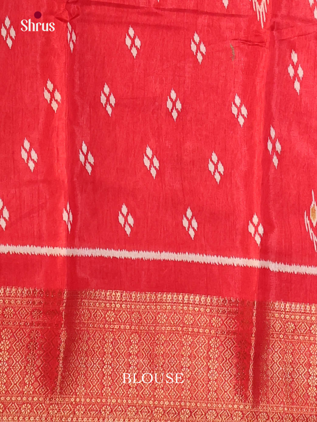 Red - Semi Crepe Saree - Shop on Shrus.com