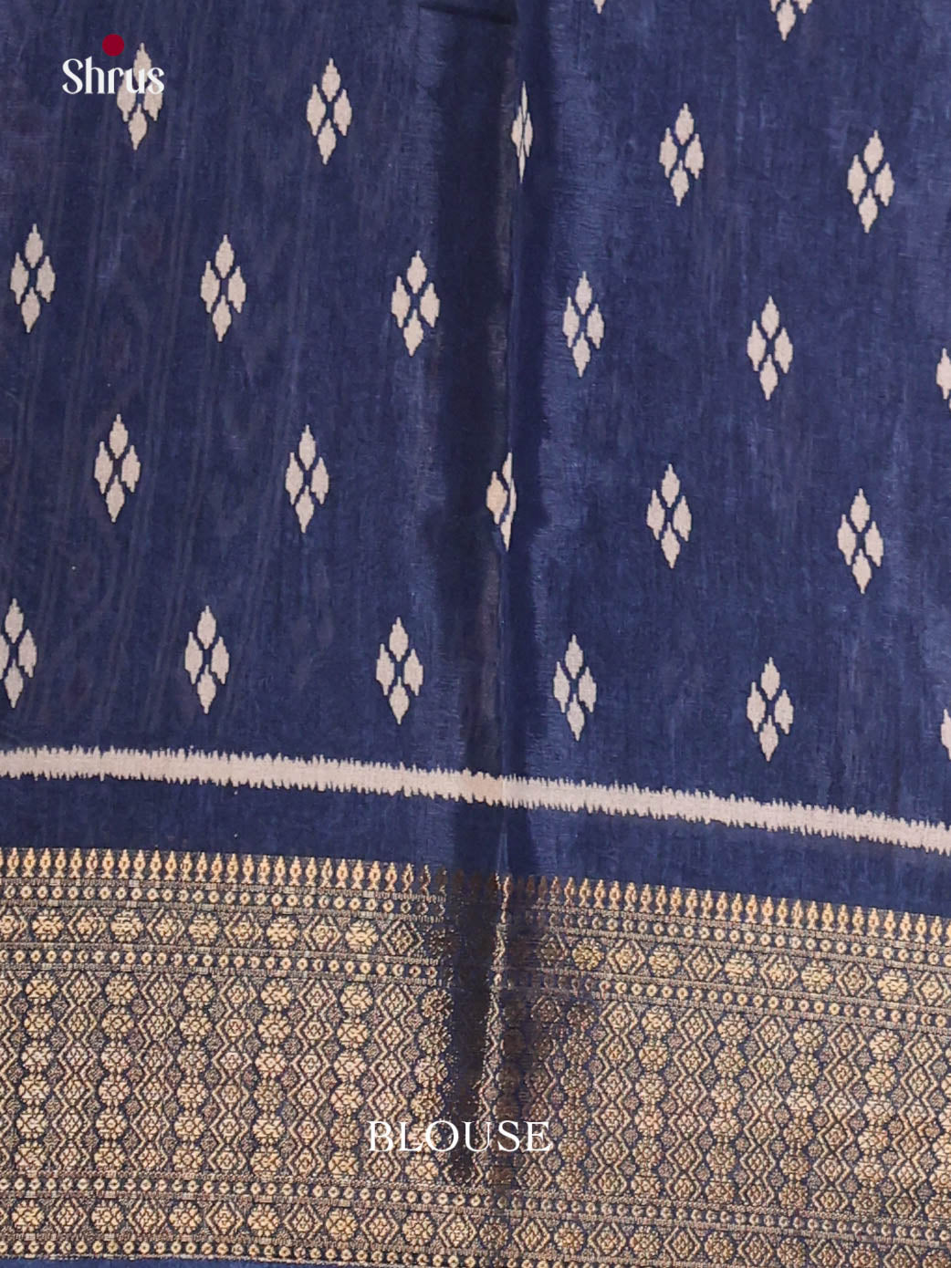Blue - Semi Crepe Saree