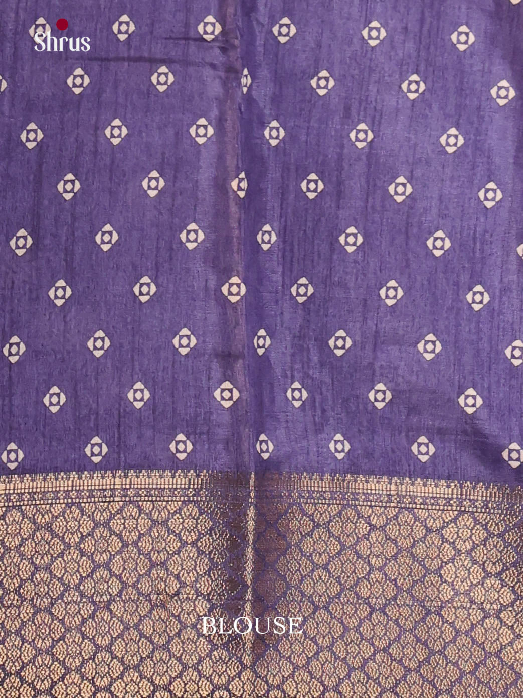 Blue - Semi Crepe Saree