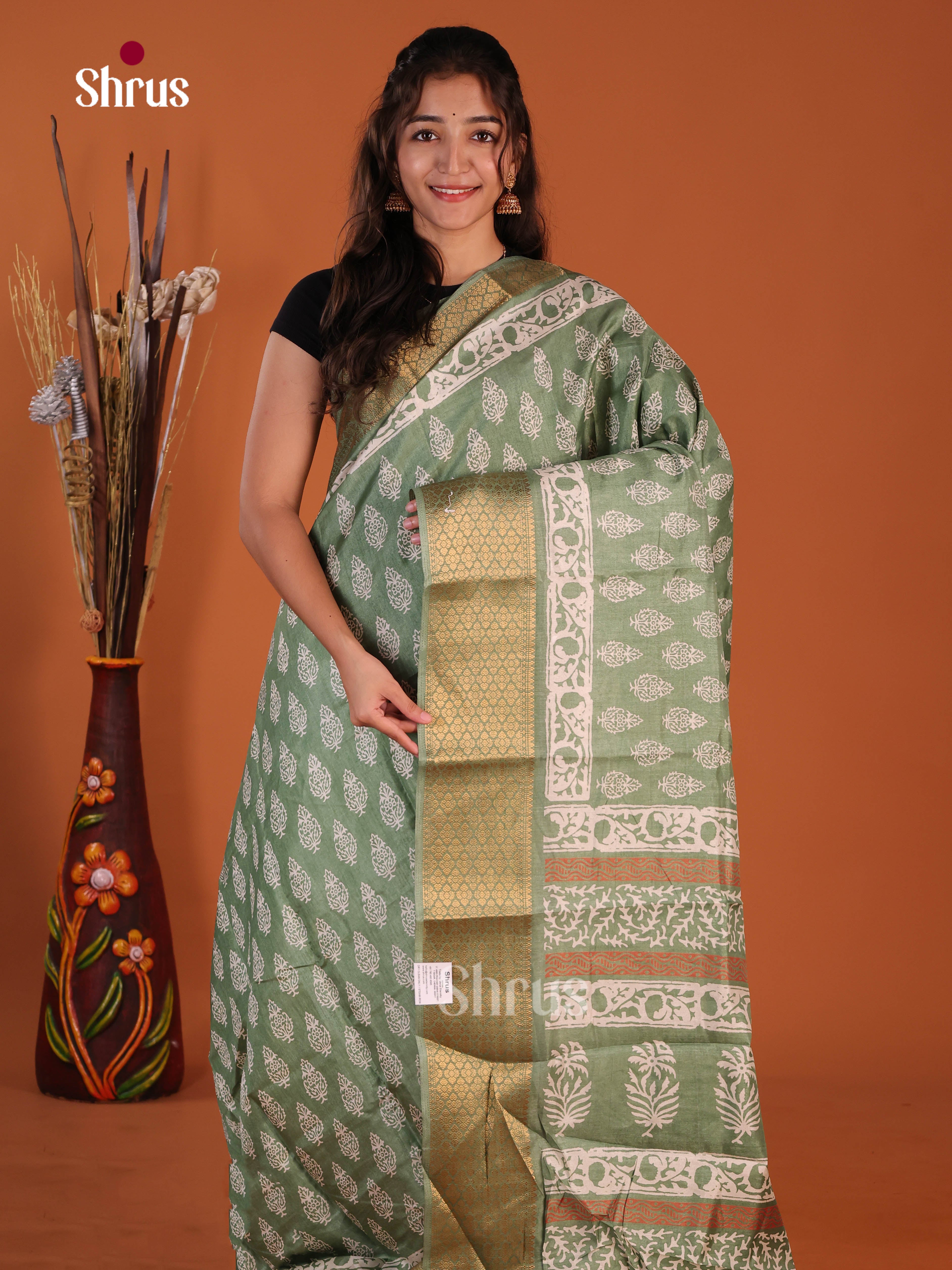 DJS10580 - Semi Crepe Saree - Shop on Shrus.com