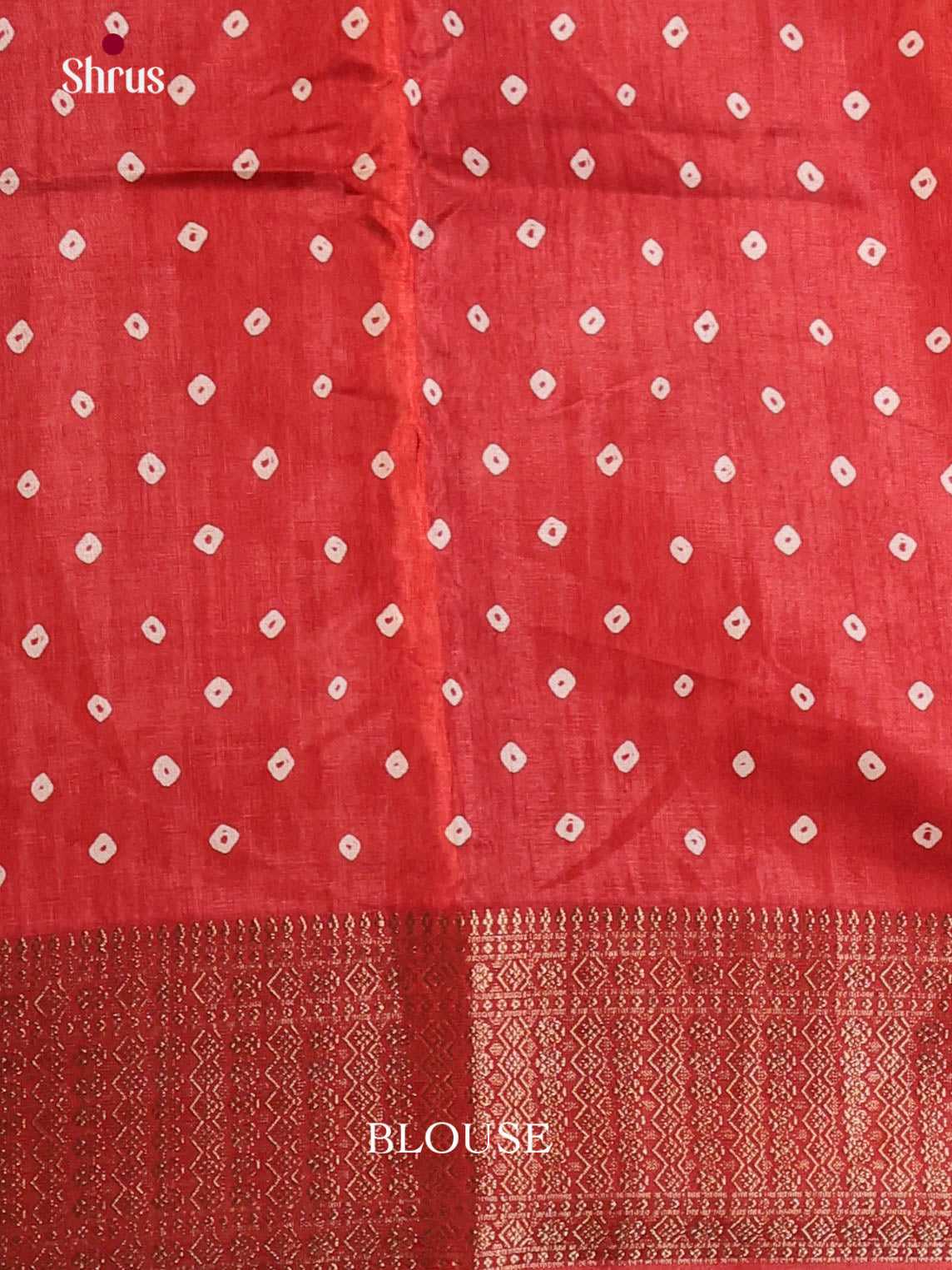 Red - Semi Crepe Saree - Shop on Shrus.com