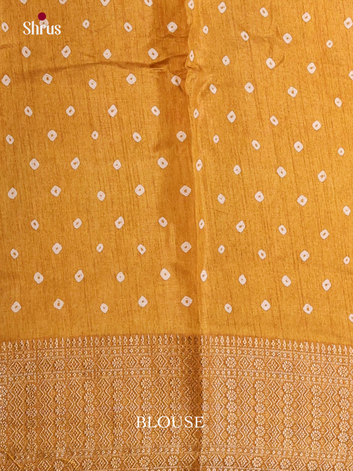 Mustard - Semi Crepe Saree - Shop on Shrus.com