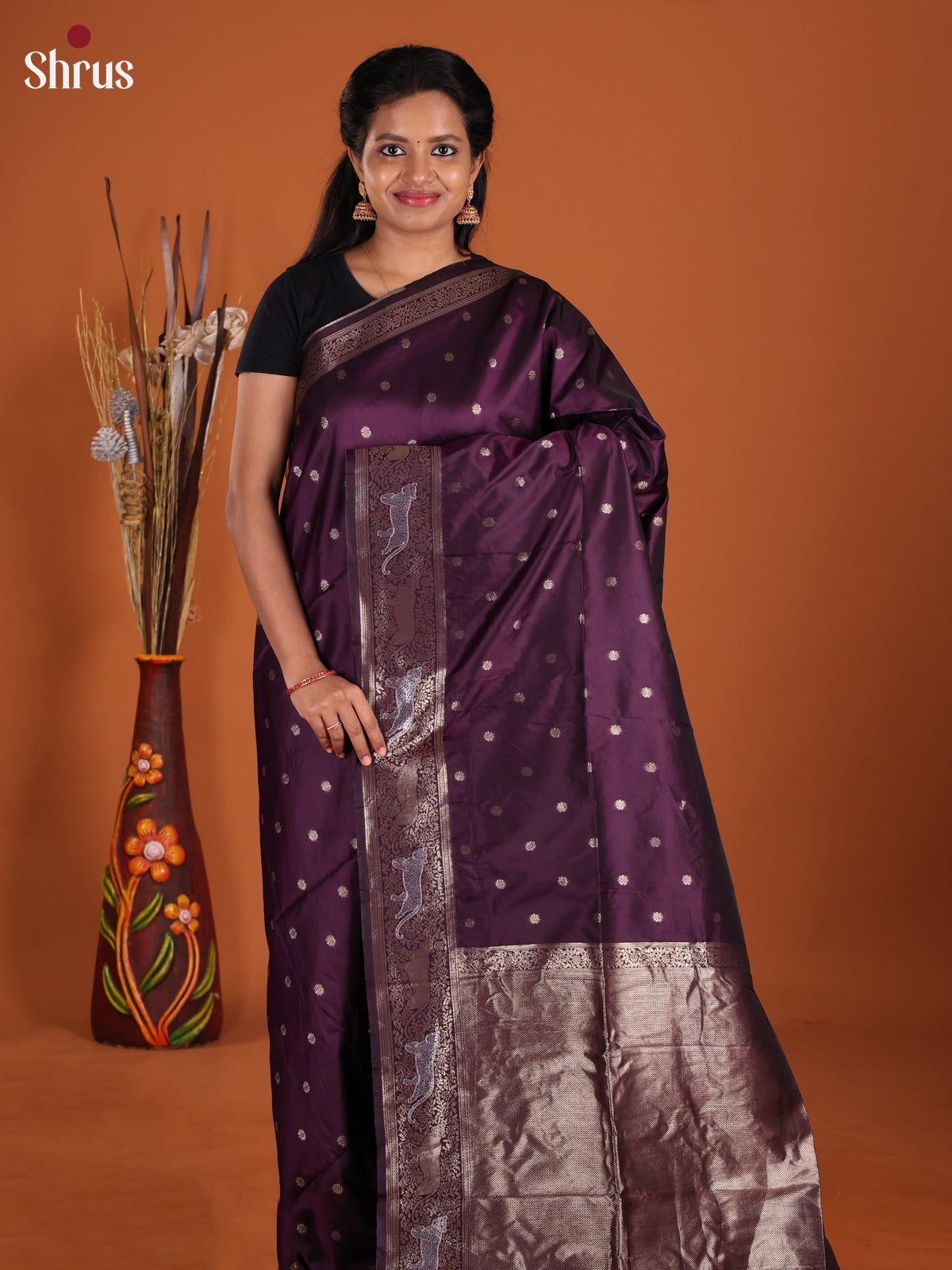 Jamun - Semi Softsilk Saree