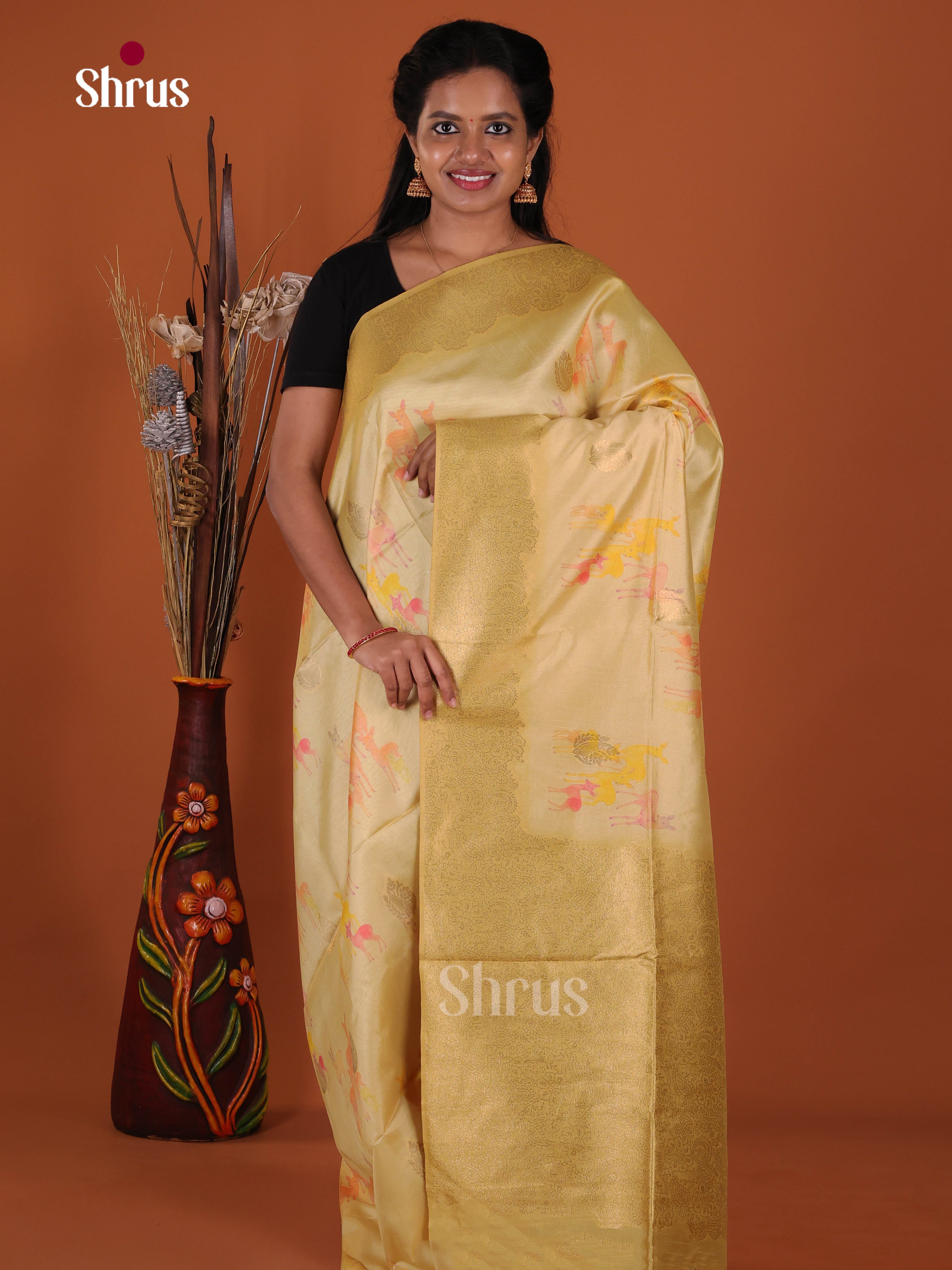 DJS10642 - Semi Jute Saree