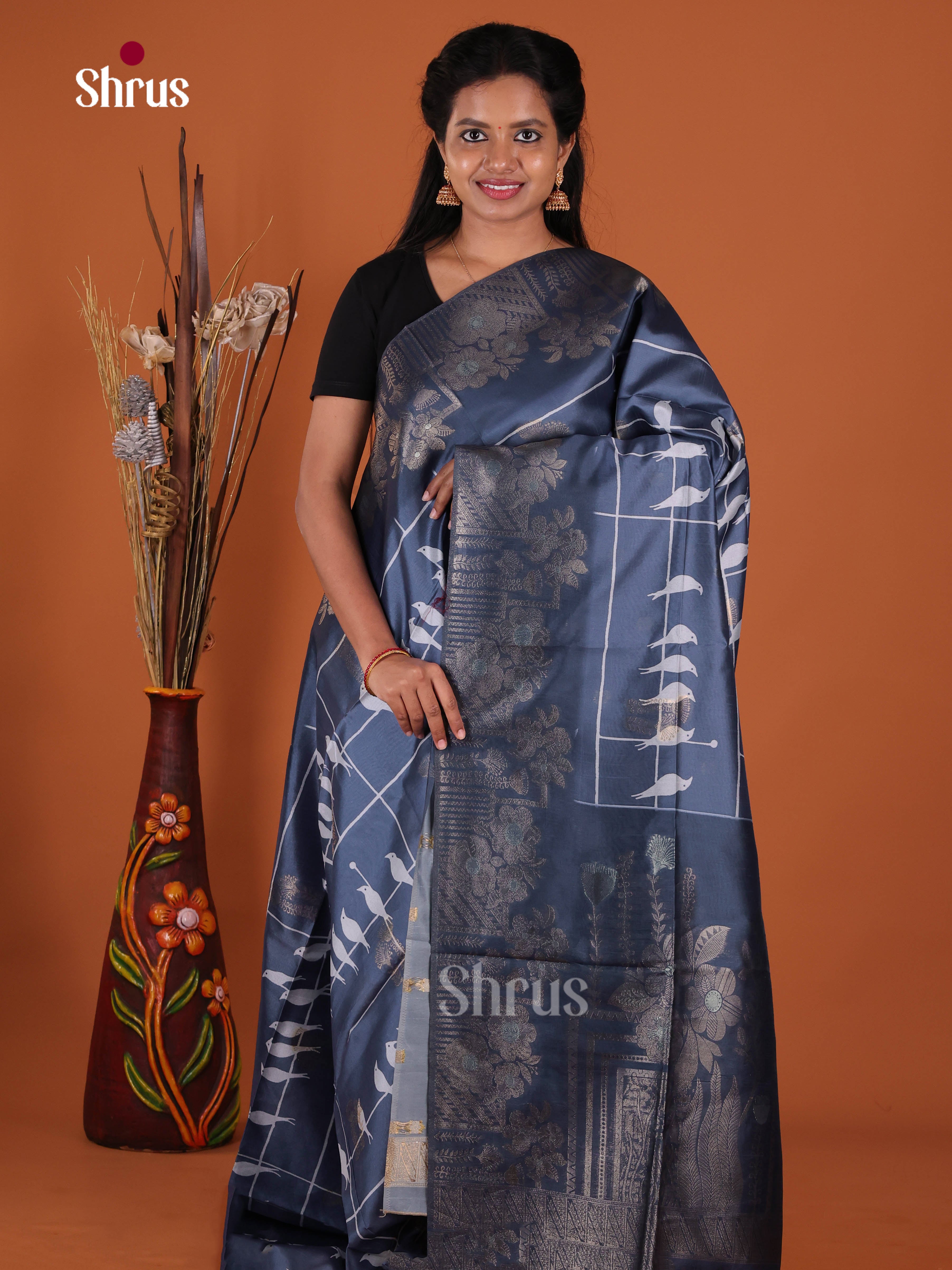 DJS10667 - Semi Jute Saree
