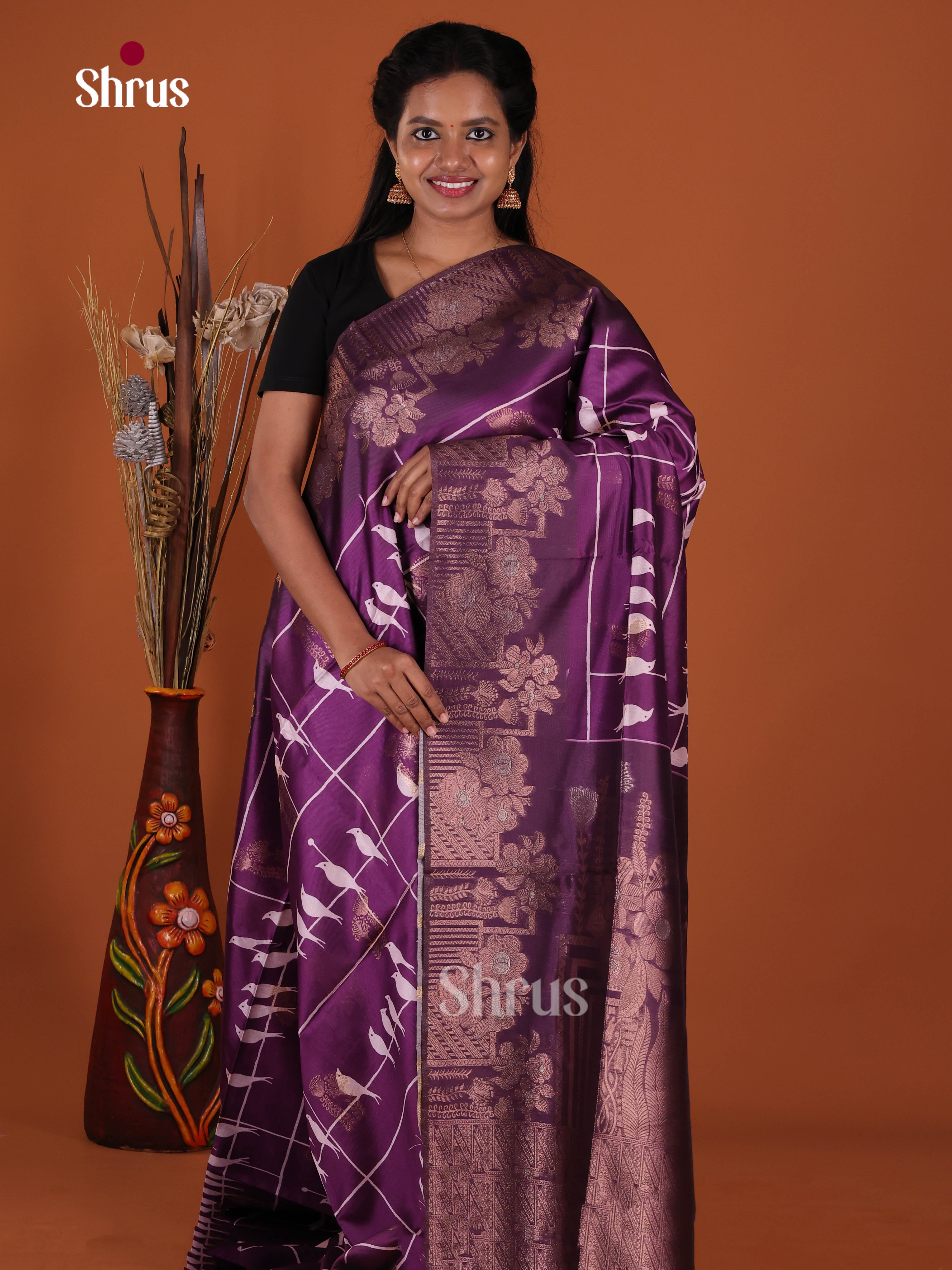 DJS10670 - Semi Jute Saree